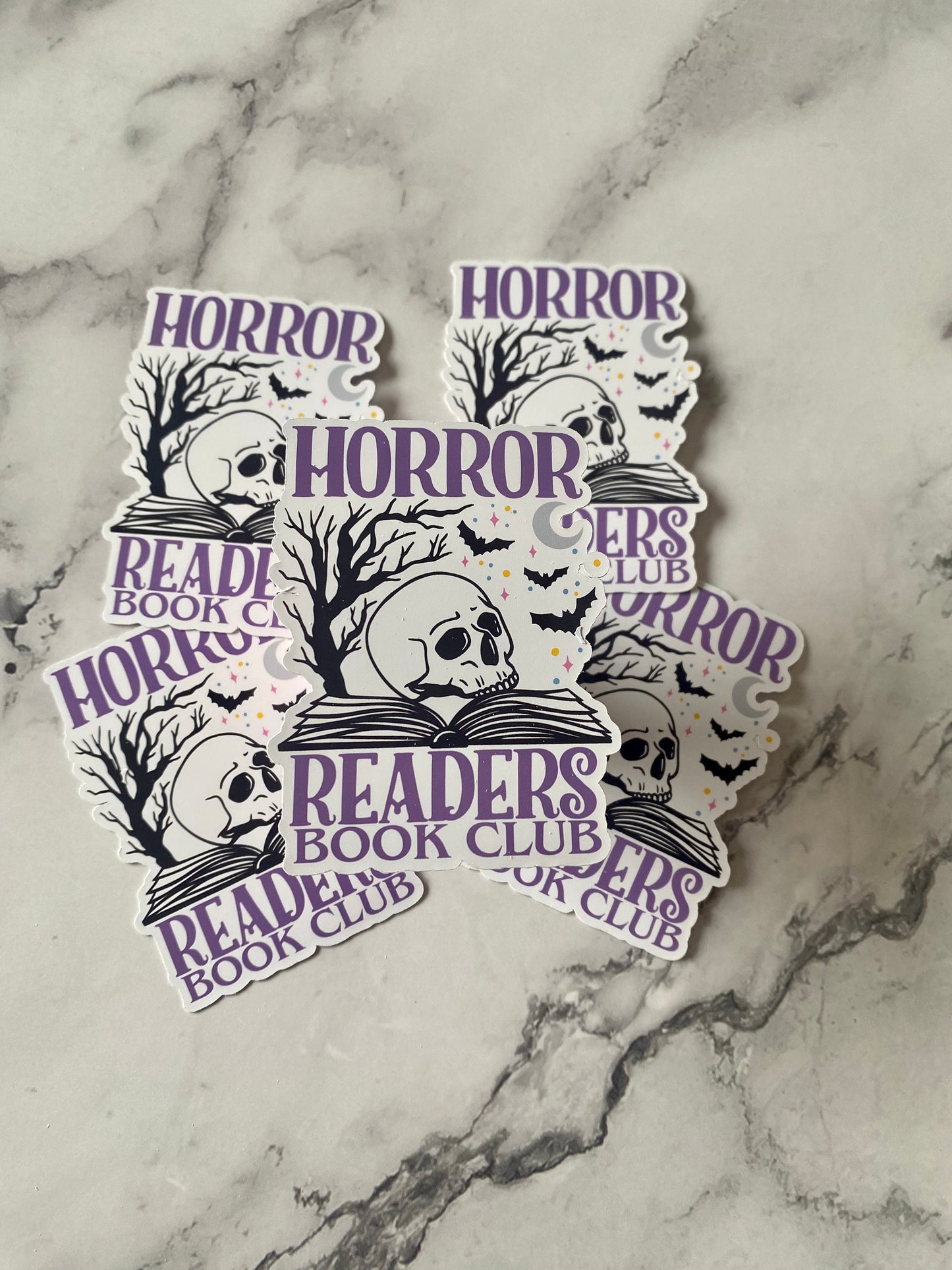 Bookish Horror Readers Book Club Sticker