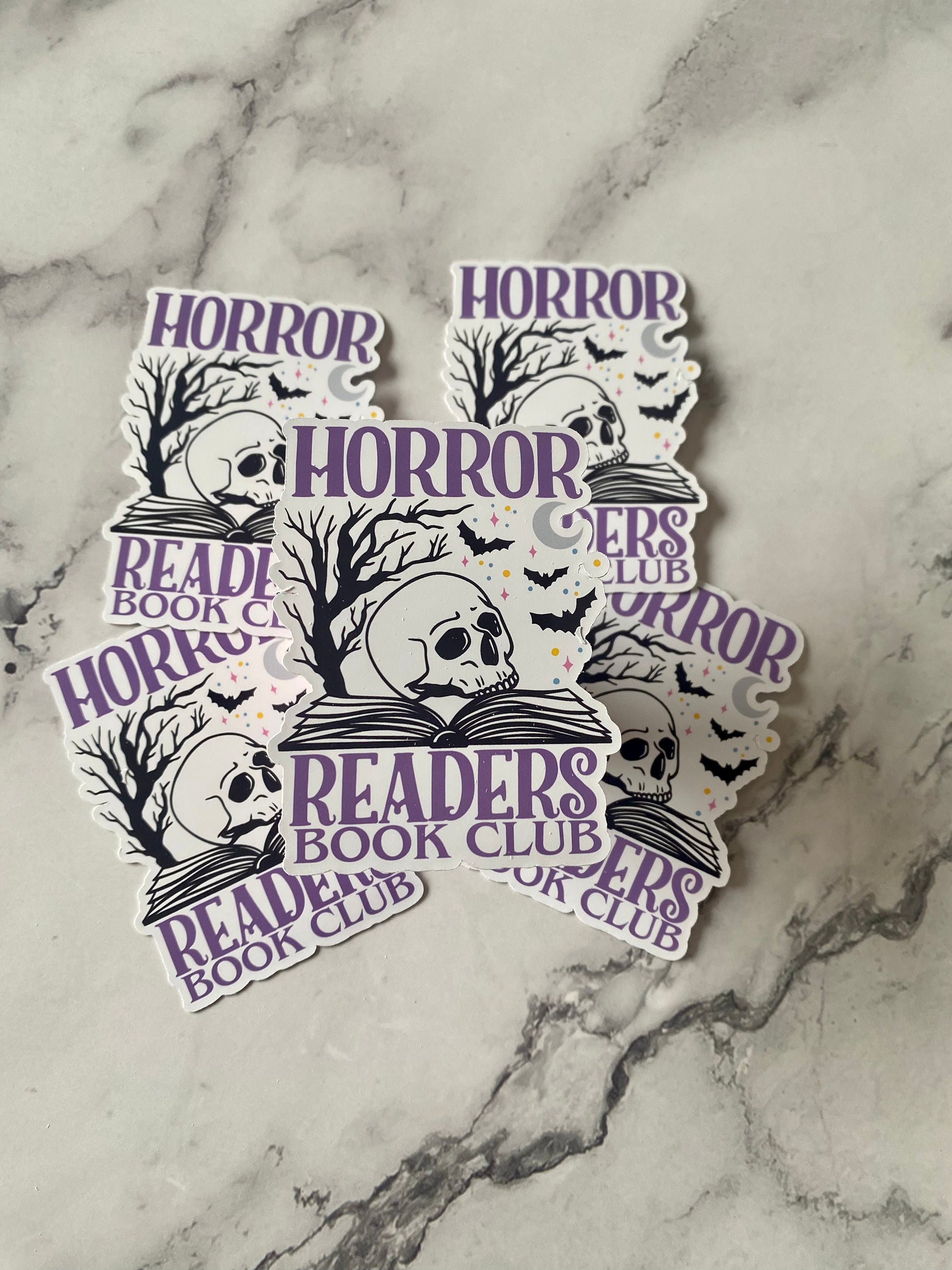 Bookish Horror Readers Book Club Sticker