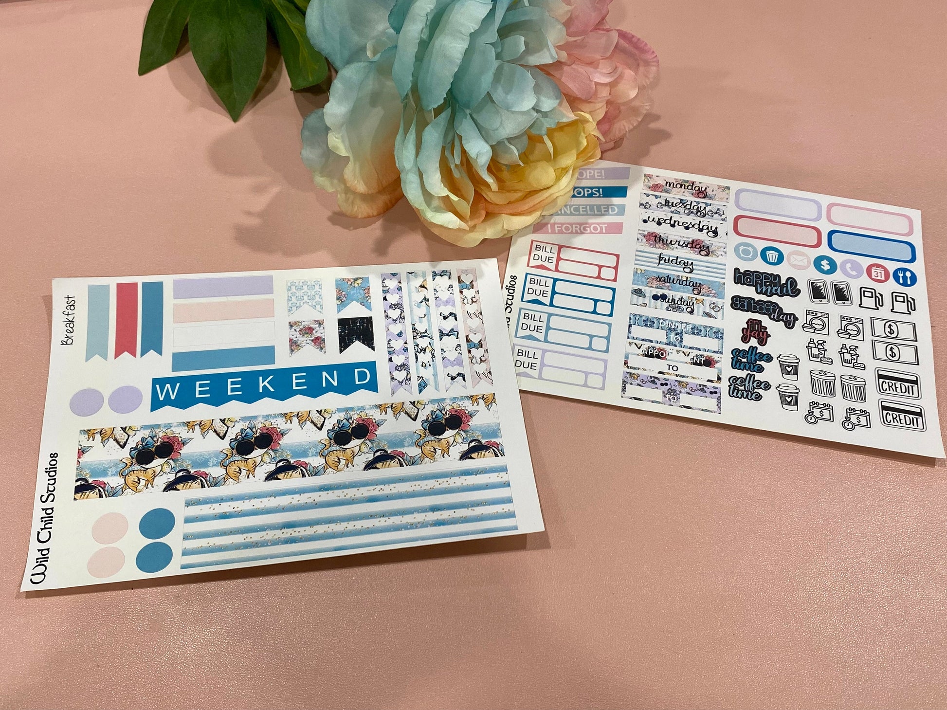 Breakfast Tiffany Happy Planner Mini Weekly Kit