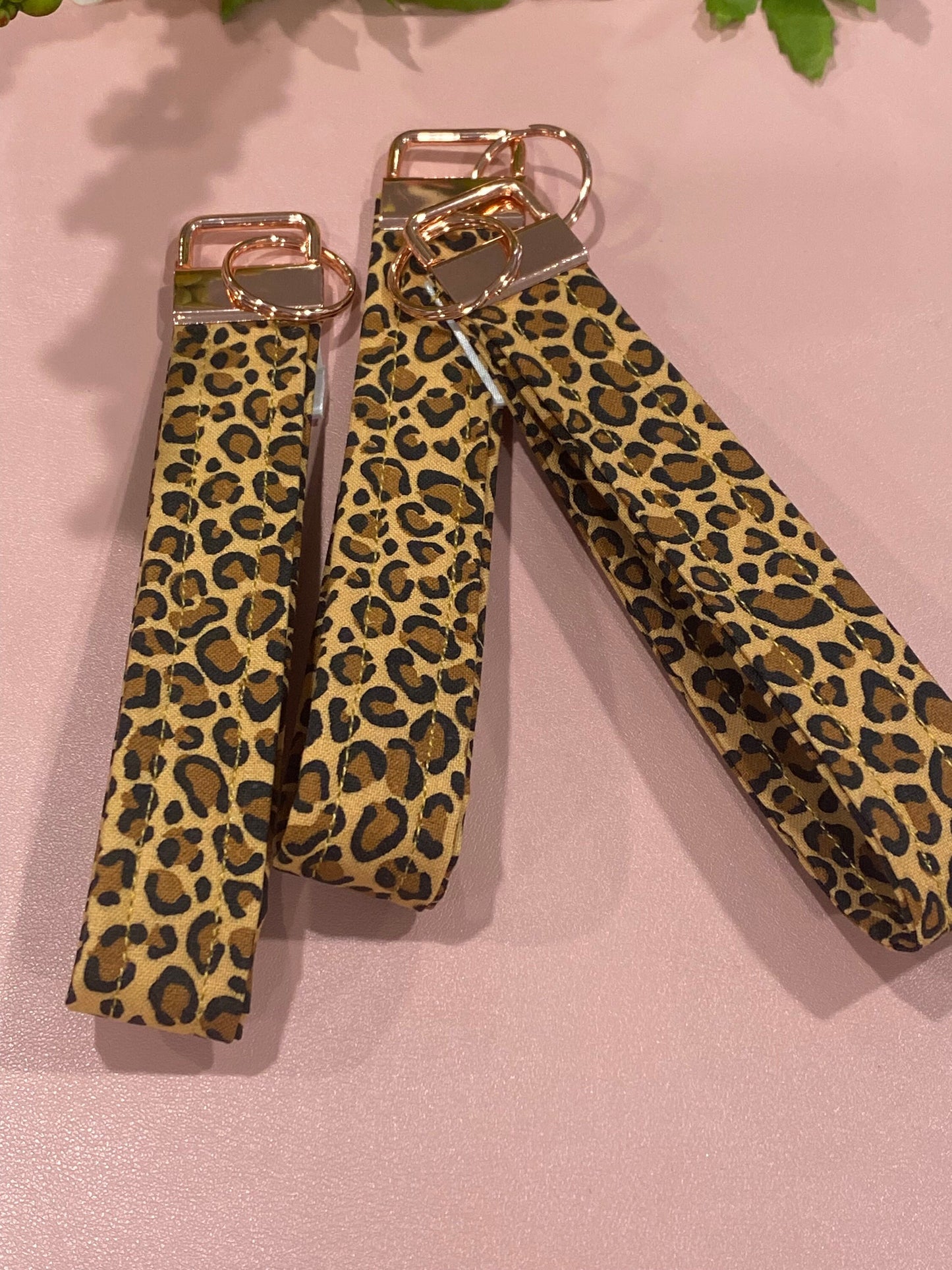 Animal Print Wristlet Keychain Key FOB