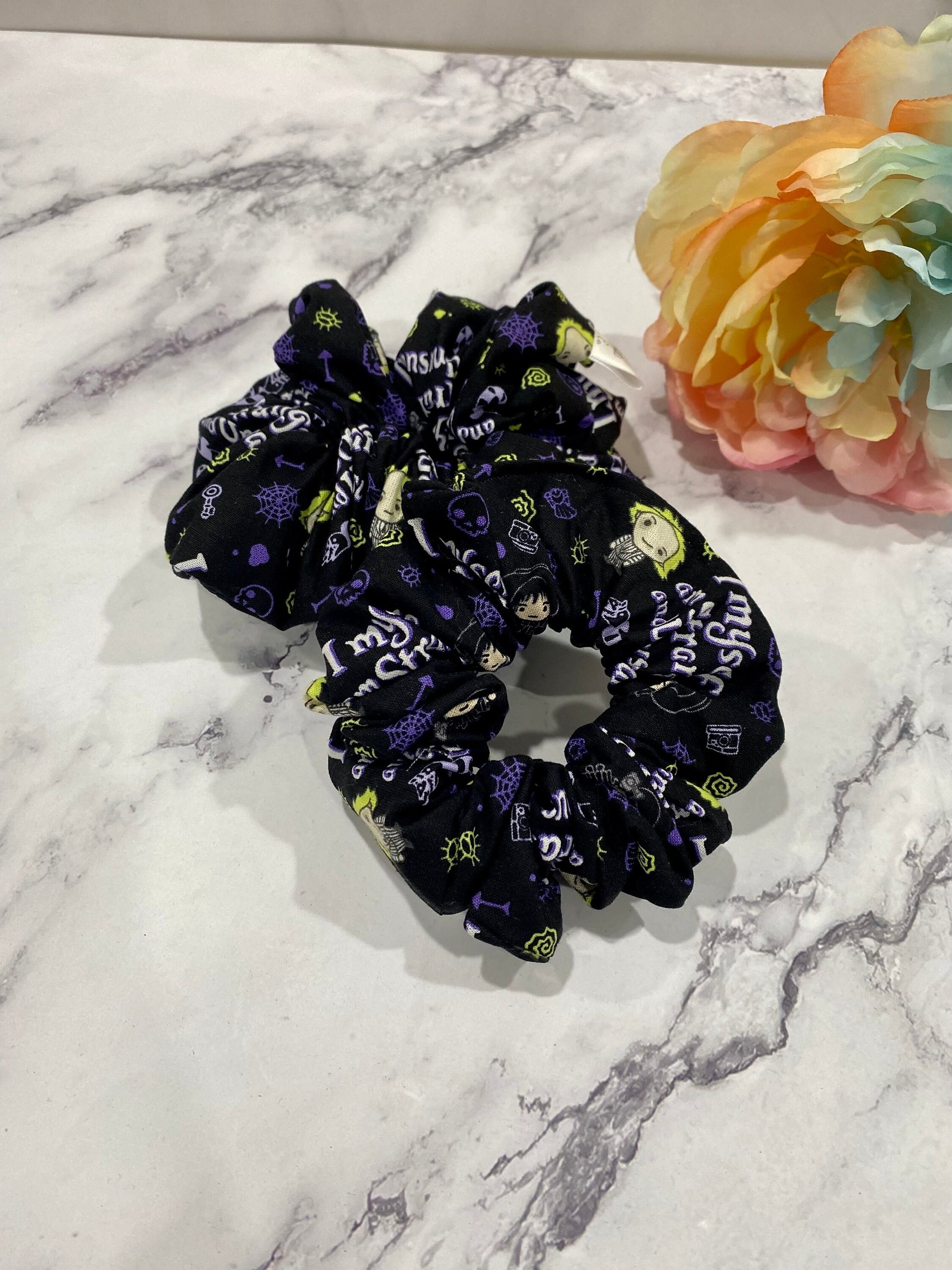 Beetlejuice Scrunchies/ Beetlejuice Hair Tie