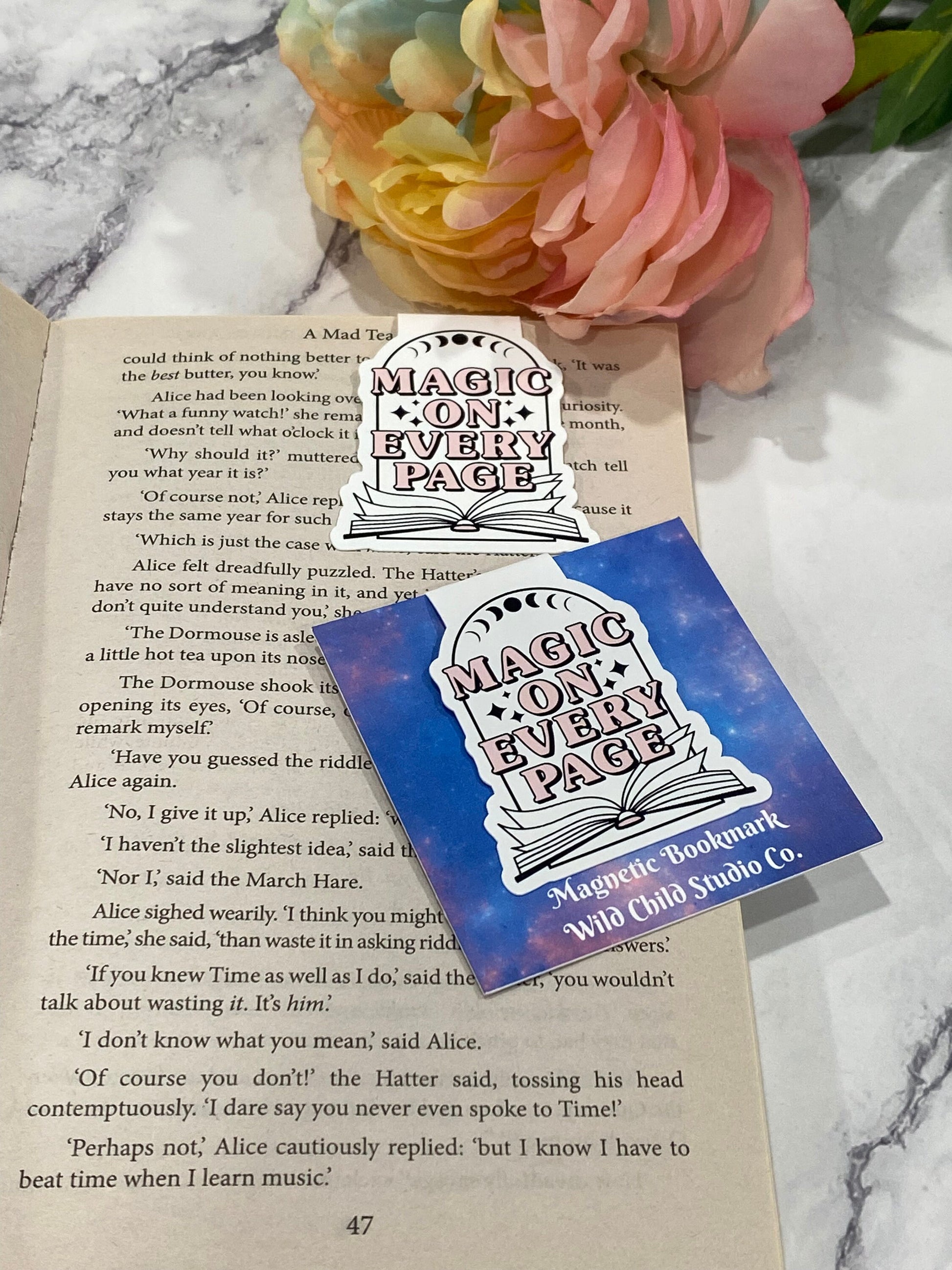 Magic on Every Page Magnetic Bookmark