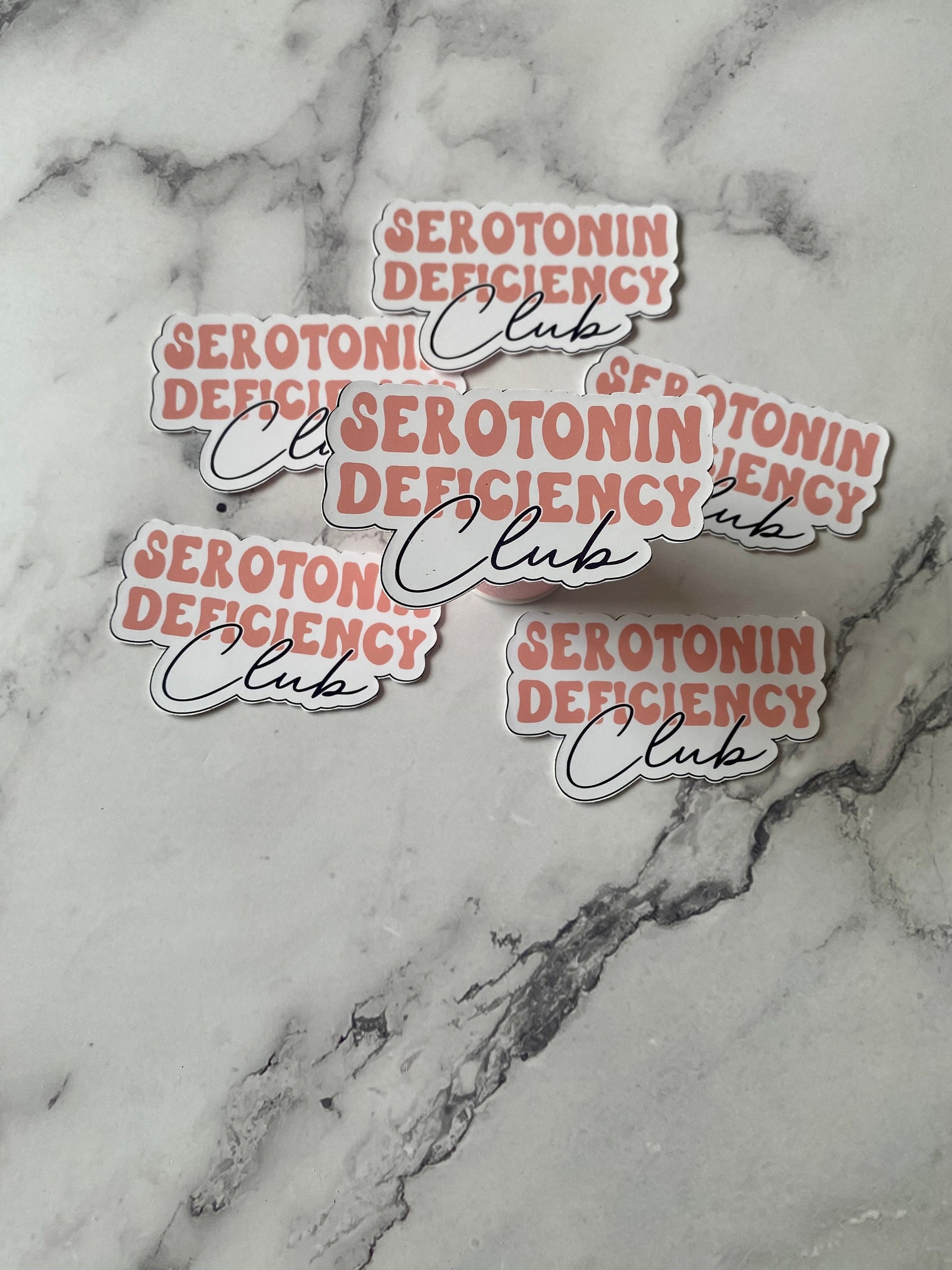 Serotonin Deficiency Club Vinyl Sticker