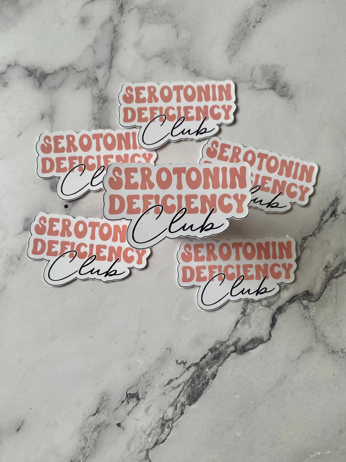 Serotonin Deficiency Club Vinyl Sticker