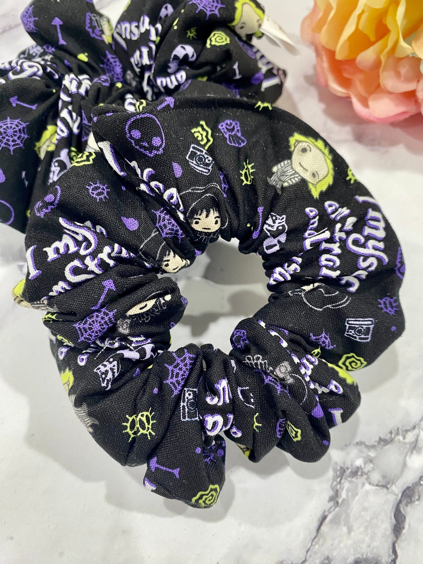 Beetlejuice Scrunchies/ Beetlejuice Hair Tie