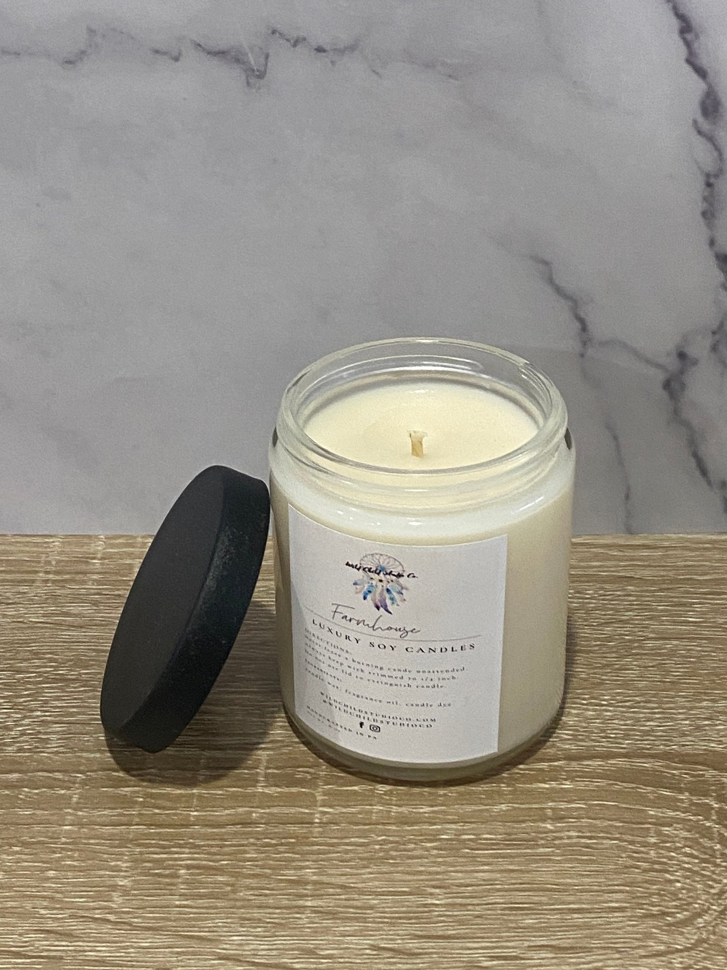 Farmhouse Hand Poured Soy Candle 8 oz