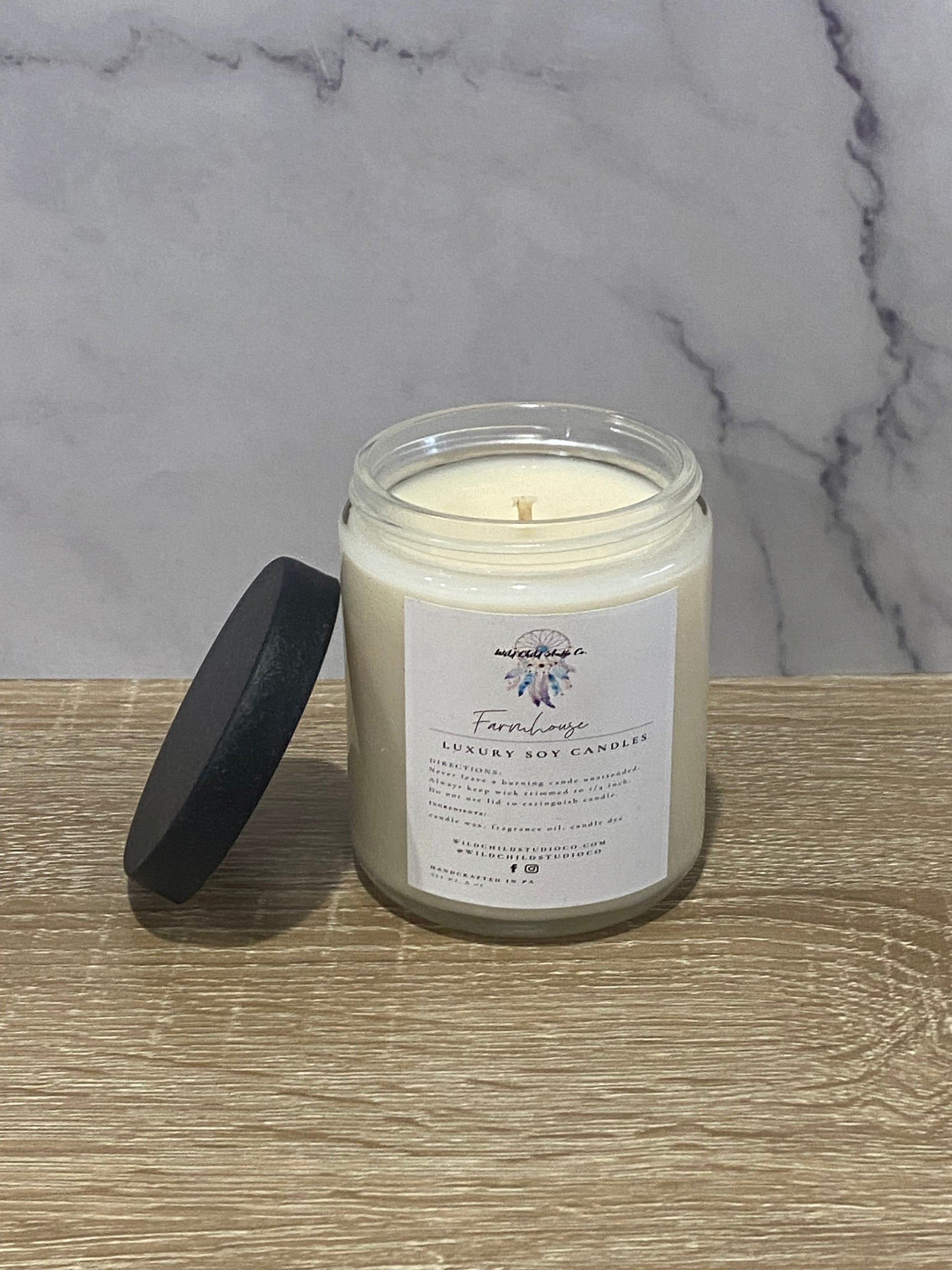 Farmhouse Hand Poured Soy Candle 8 oz