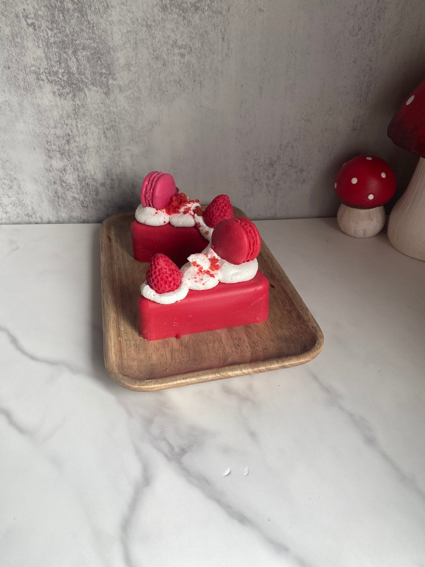 Strawberry Cheesecake Cake Slice Wax Melt