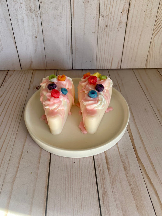 Fruit Loops Cake Slice Wax Melt