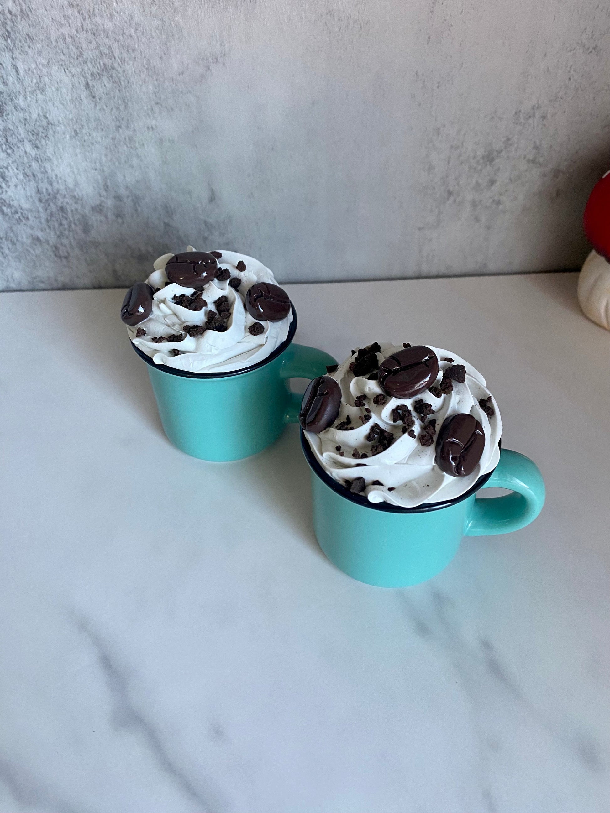 Faux Mini Coffee Mugs for Tiered Trays/ Tiered Tray Decor/ Home Decor/ Farmhouse Decor/ Fake Bake Decor
