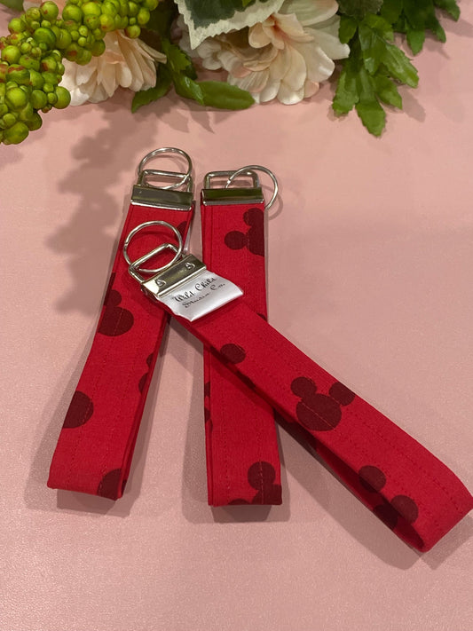 Mickey Inspired Wristlet/Mickey Inspired Keychain