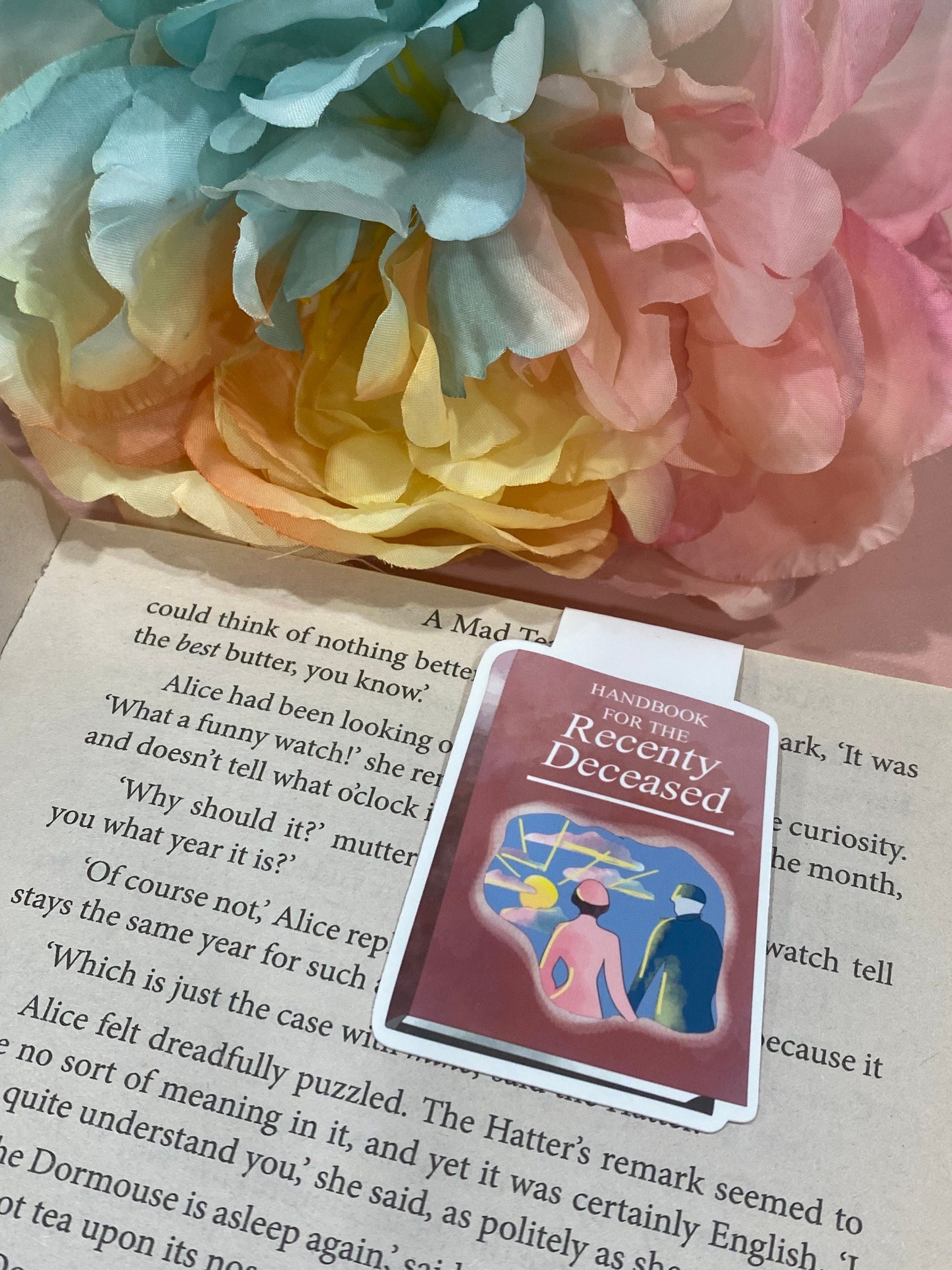 Beetlejuice Recently Deceased Inspired Magnetic Bookmark