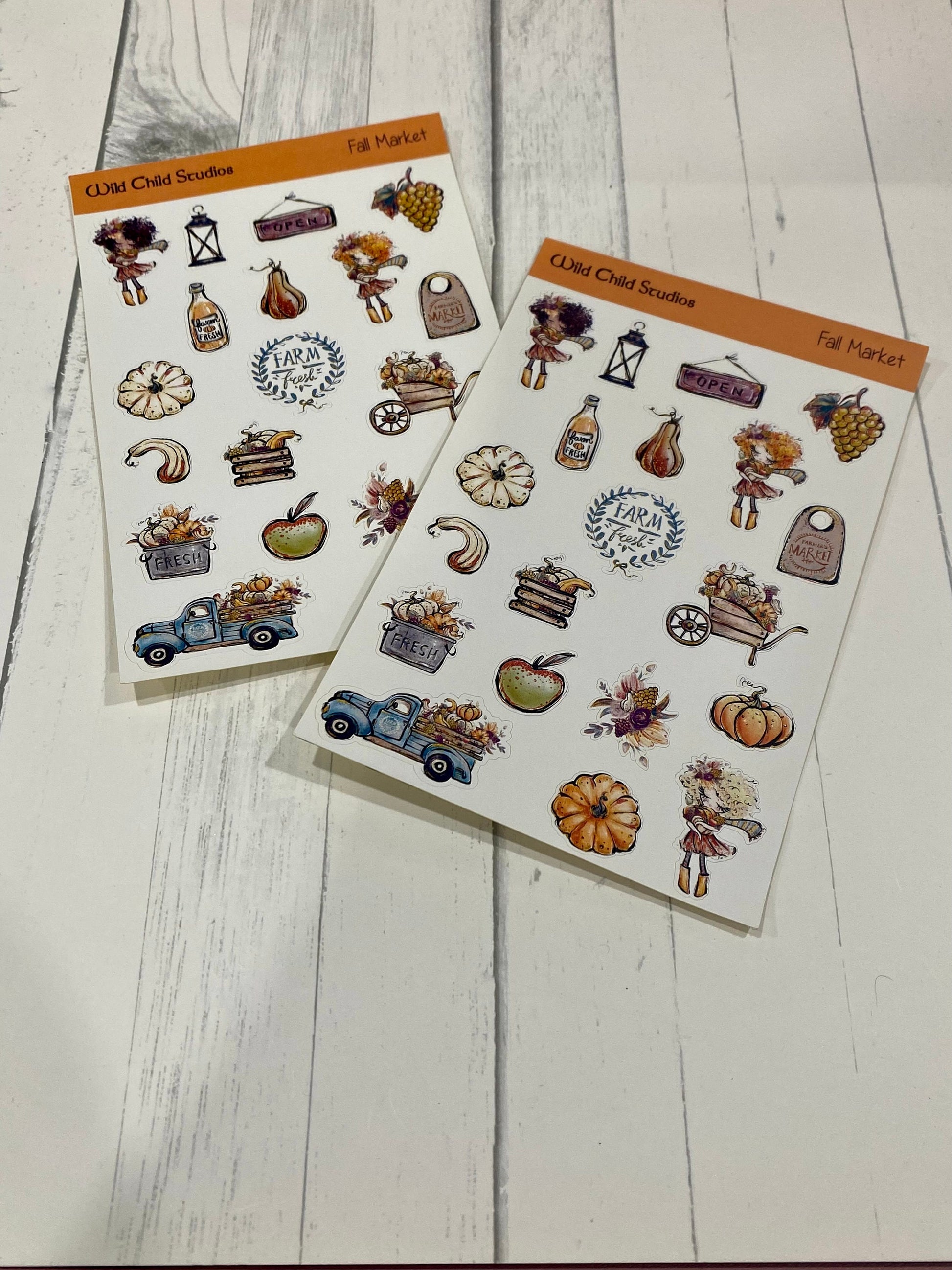 Fall Market Planner Stickers/Autumn Planner Stickers