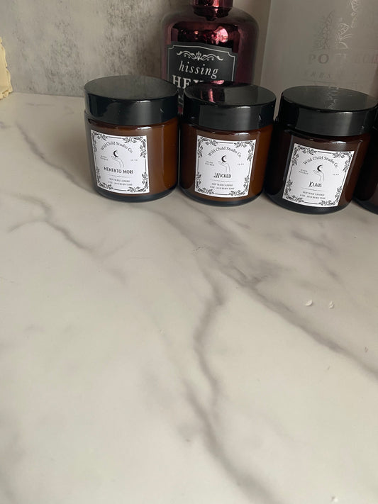 Spooky Gothic Theme Soy Candle Gift Set 4 oz