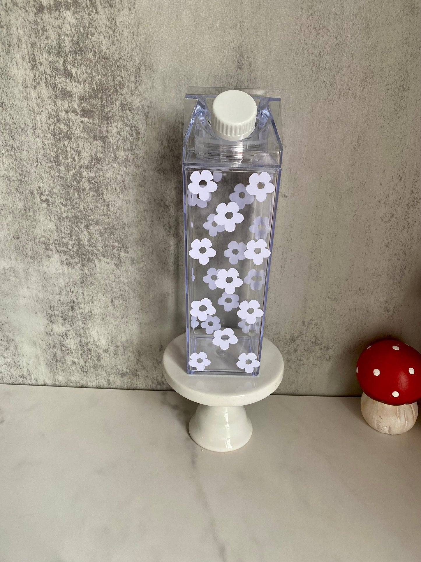 Daisy Milk Carton Water Bottle
