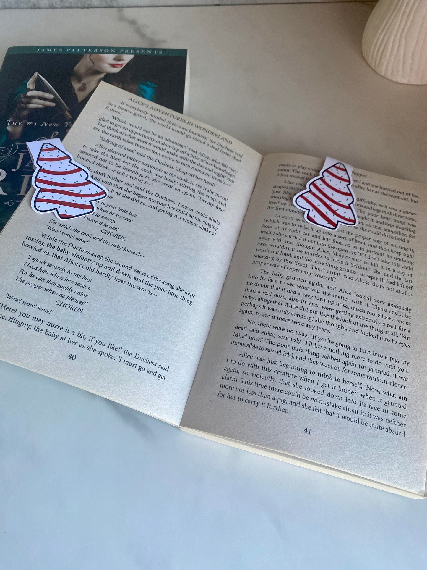 Christmas Tree Snack Cake Magnetic Bookmark