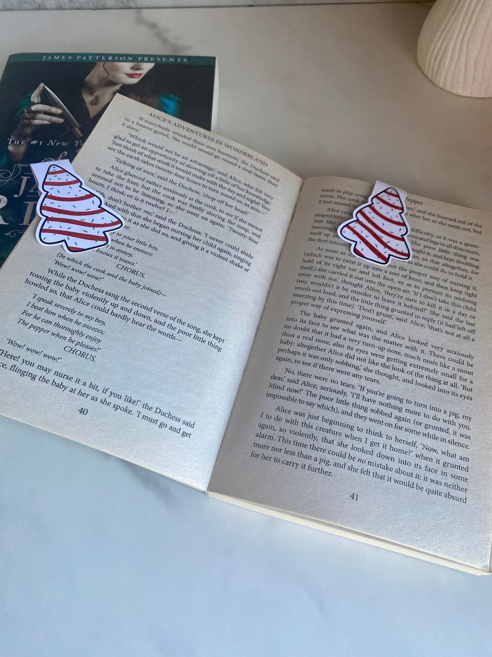 Christmas Tree Snack Cake Magnetic Bookmark