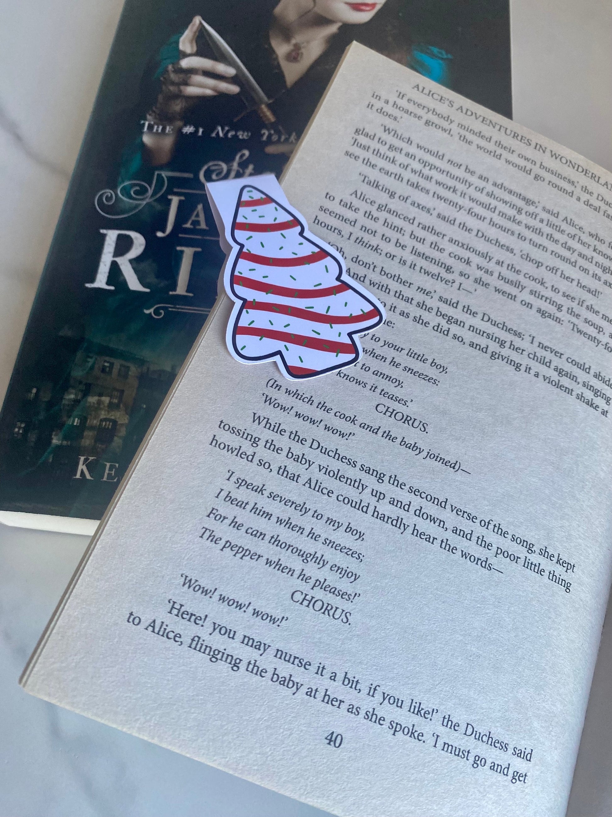 Christmas Tree Snack Cake Magnetic Bookmark