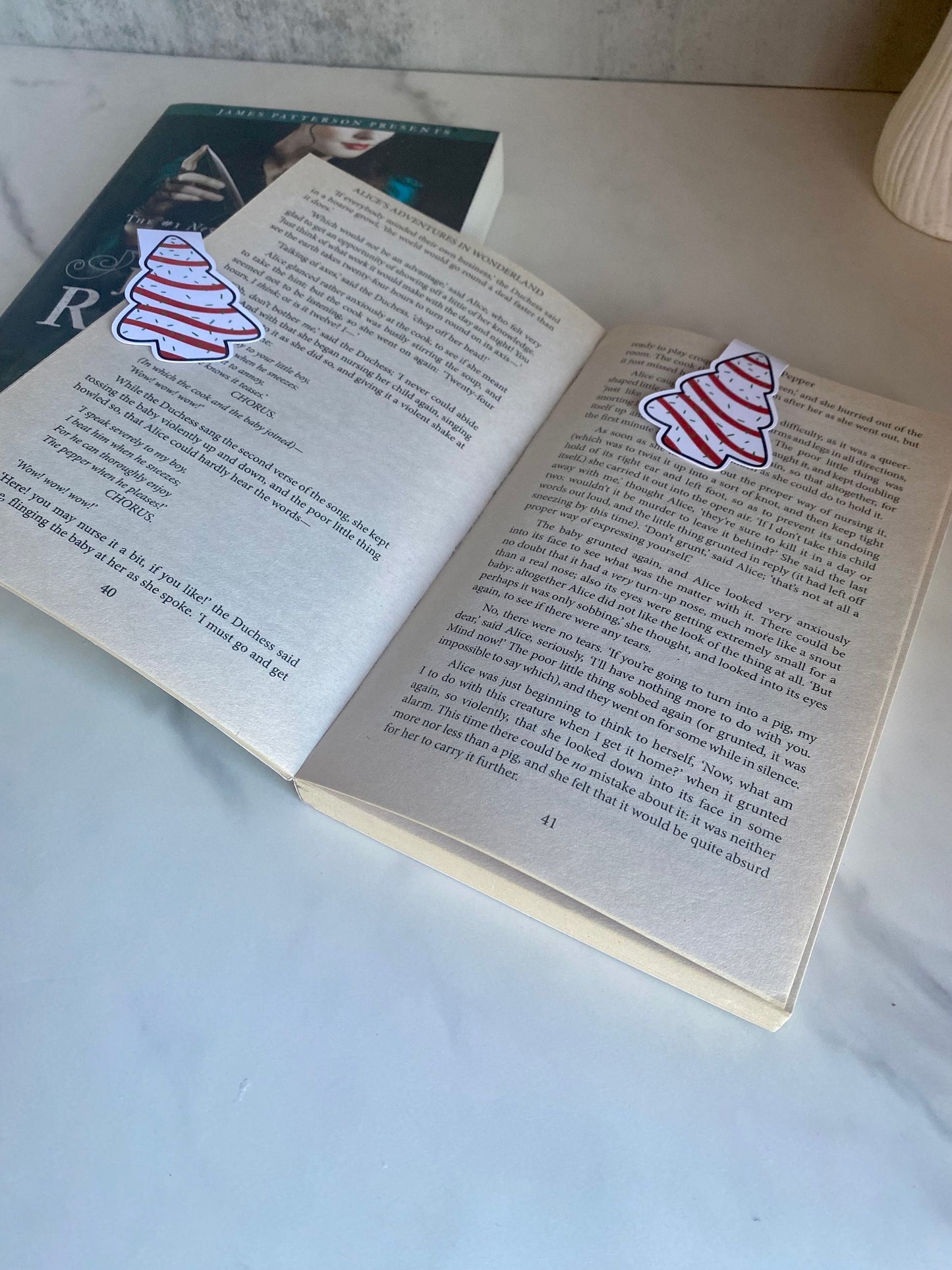 Christmas Tree Snack Cake Magnetic Bookmark