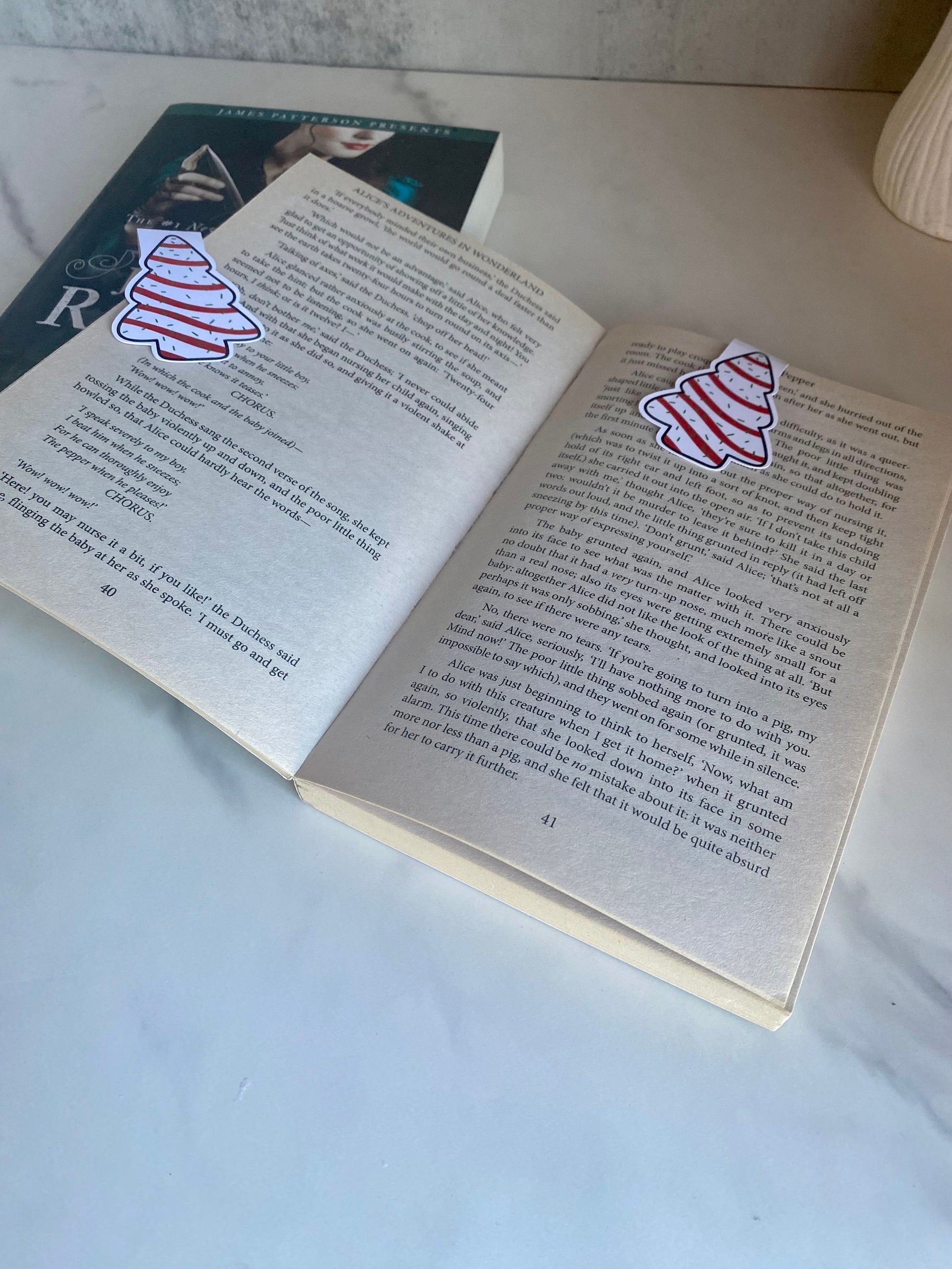 Christmas Tree Snack Cake Magnetic Bookmark