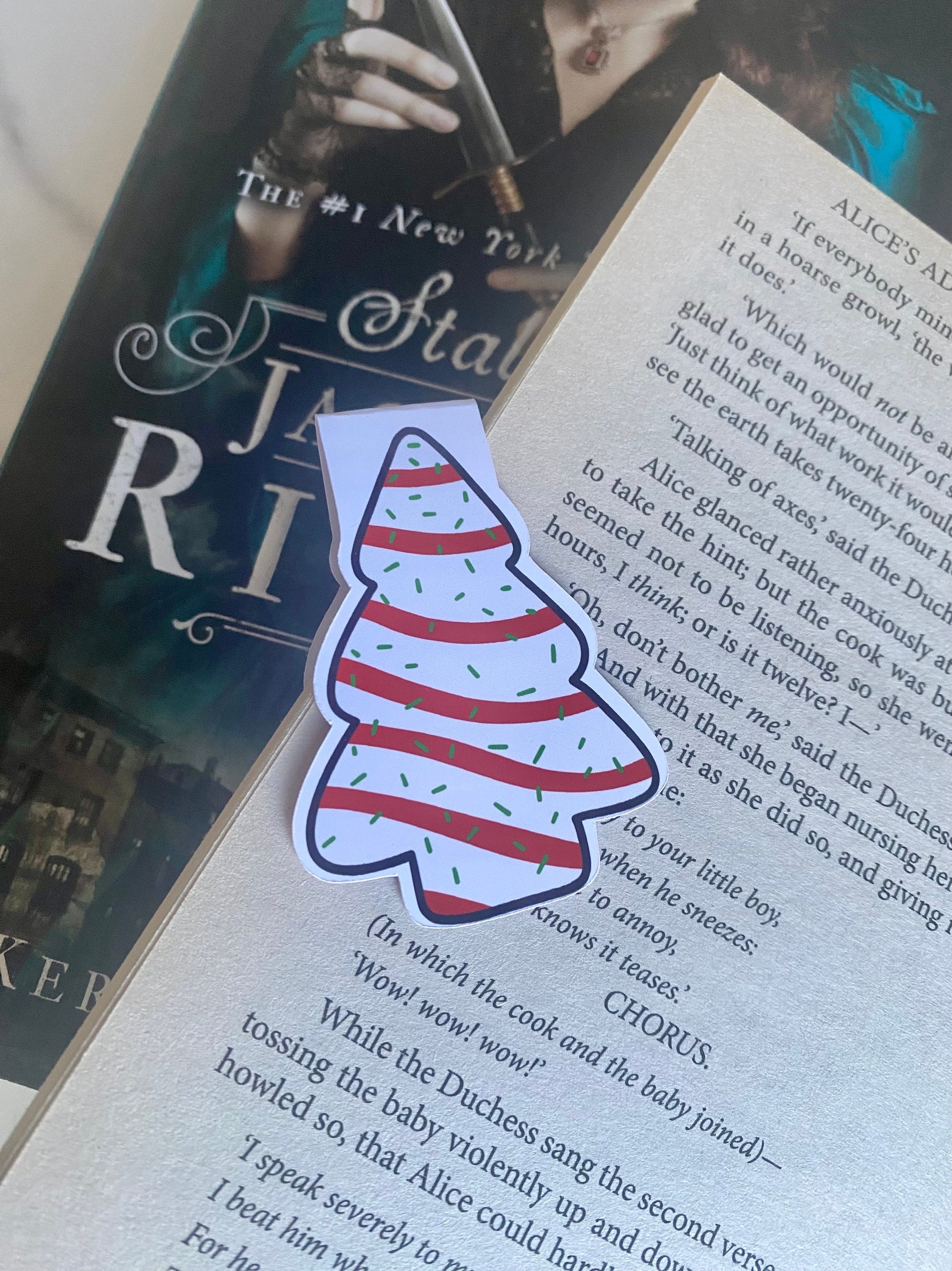 Christmas Tree Snack Cake Magnetic Bookmark