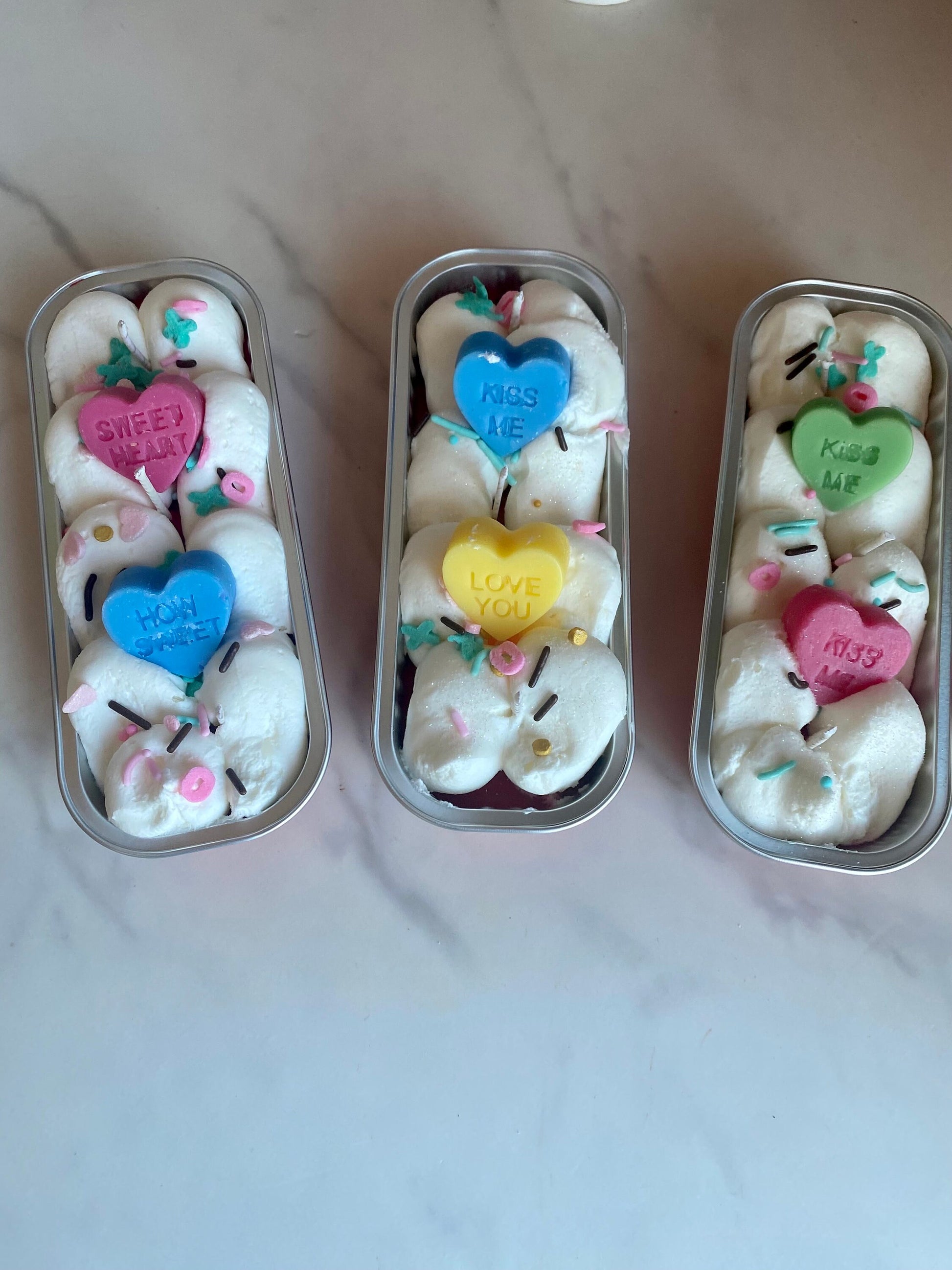 Conversation Hearts Dessert Soy Candle