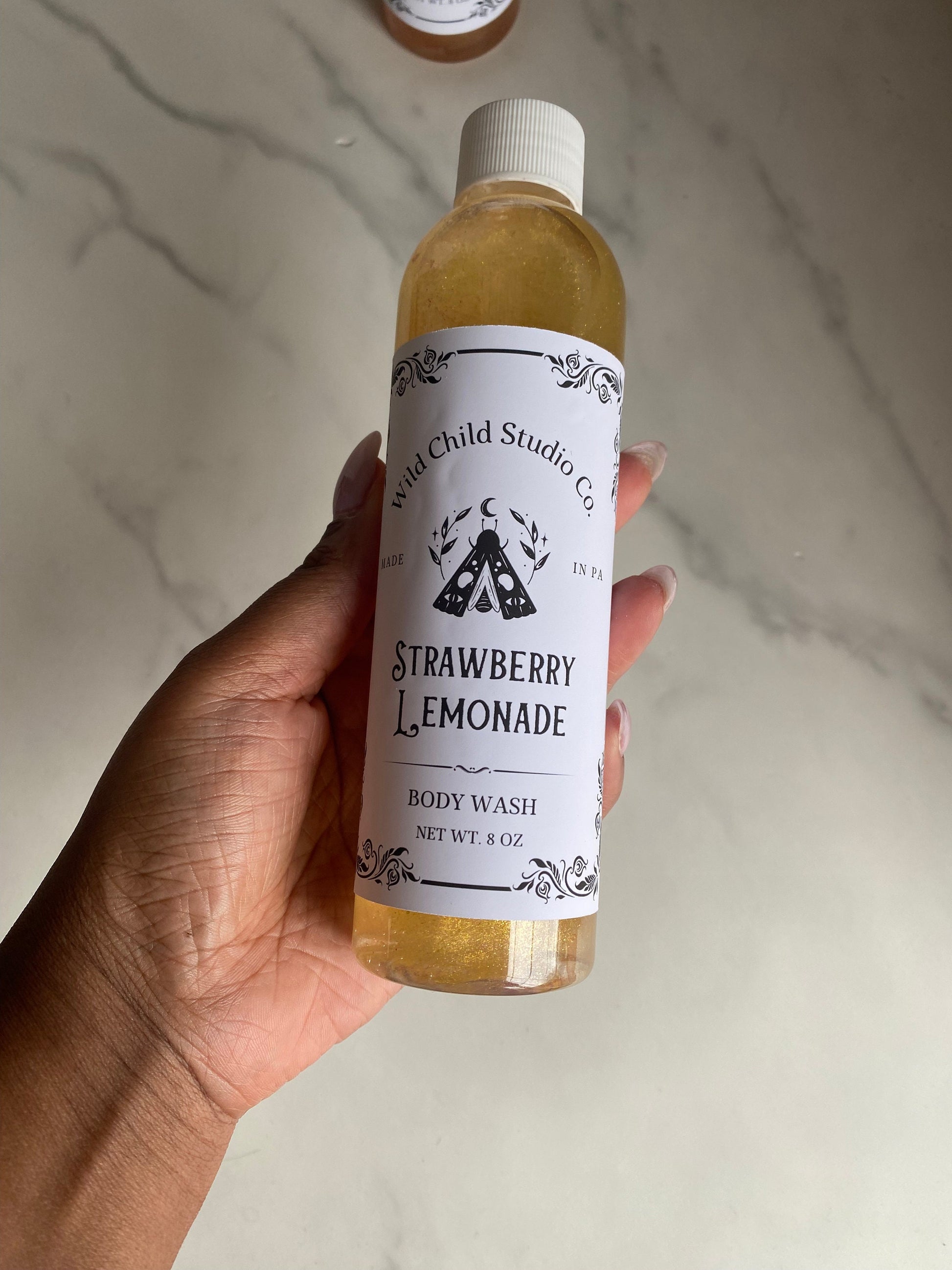 Strawberry Lemonade Body Wash, Lemonade Shower Gel, Strawberry Lemonade Soap
