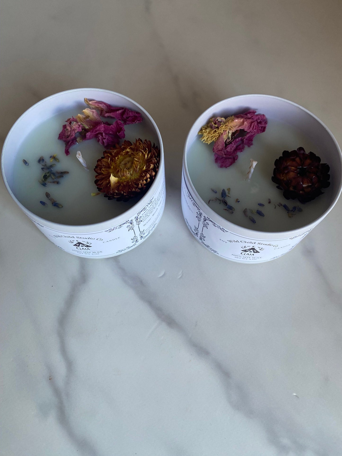 Gaia Mother Earth Floral Soy Candle 8 oz, Floral Candle, Earth Candle, Self Care Candle, Relaxing Candle