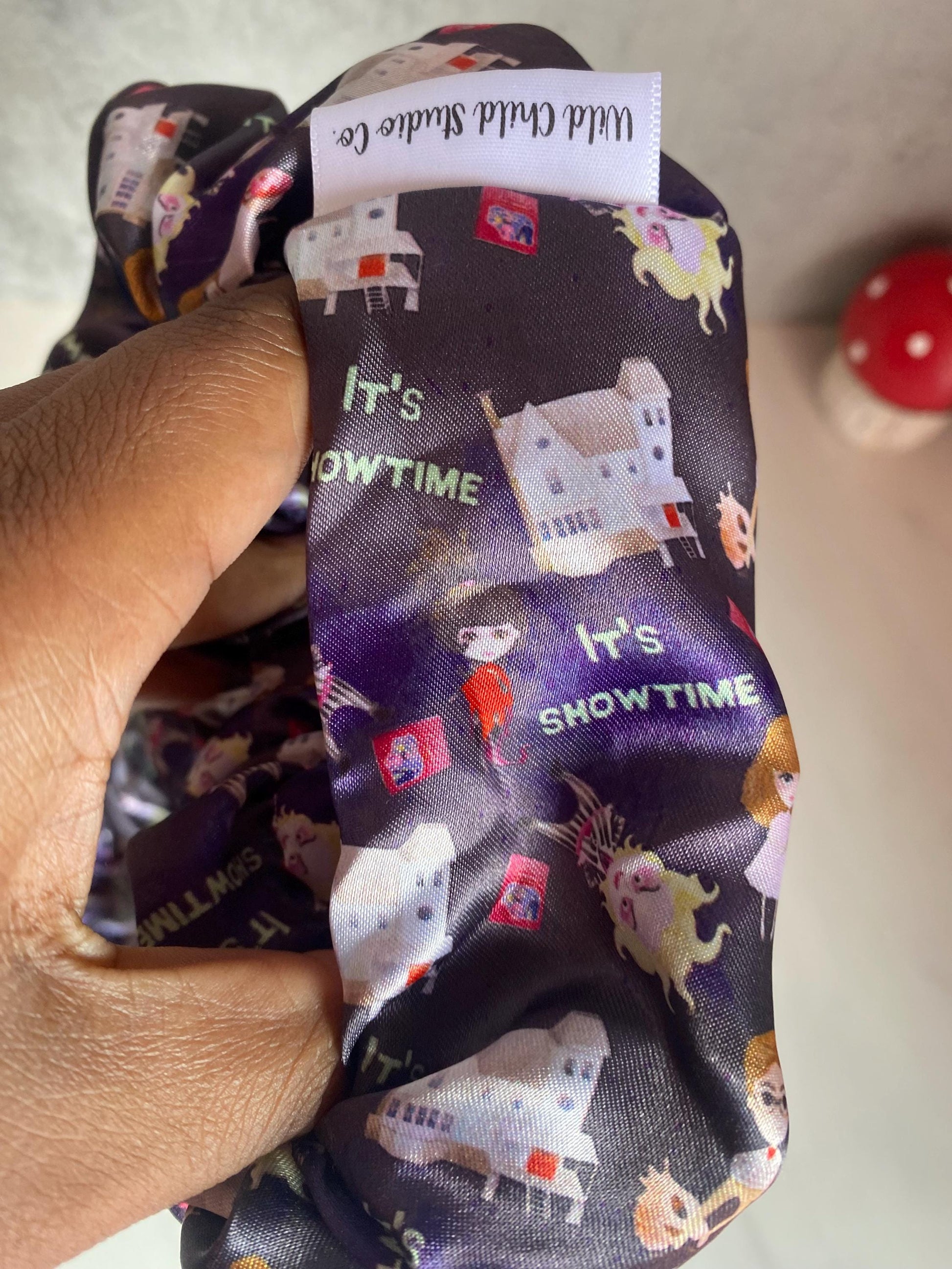 Beetlejuice Satin Scrunchies/ Beetlejuice Satin Hair Tie