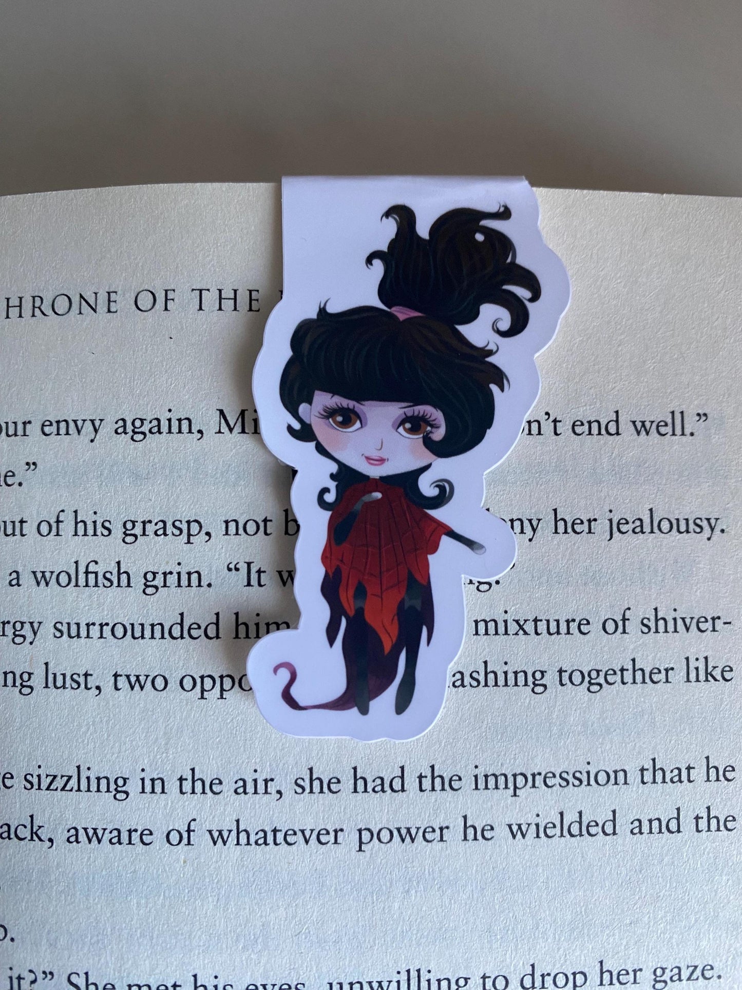 Beetlejuice and Lydia Inspired Magnetic Bookmark