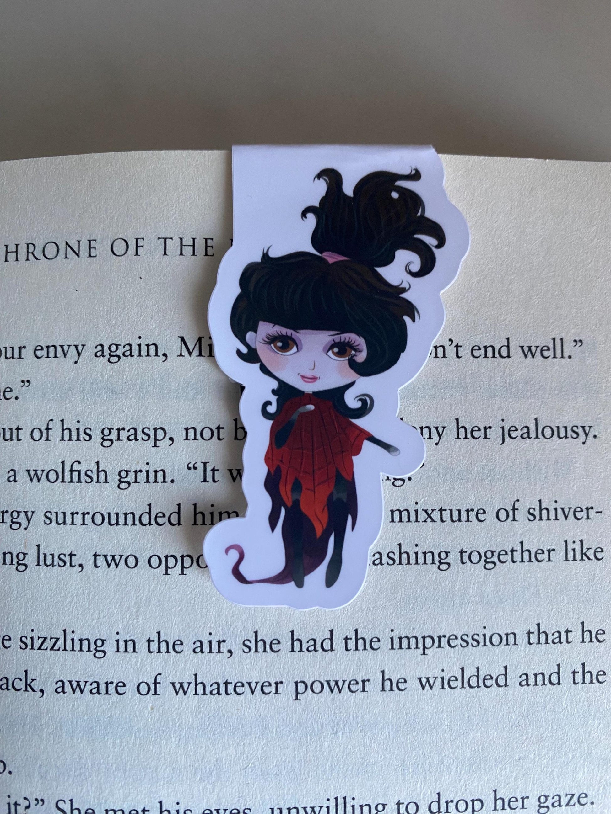 Beetlejuice and Lydia Inspired Magnetic Bookmark