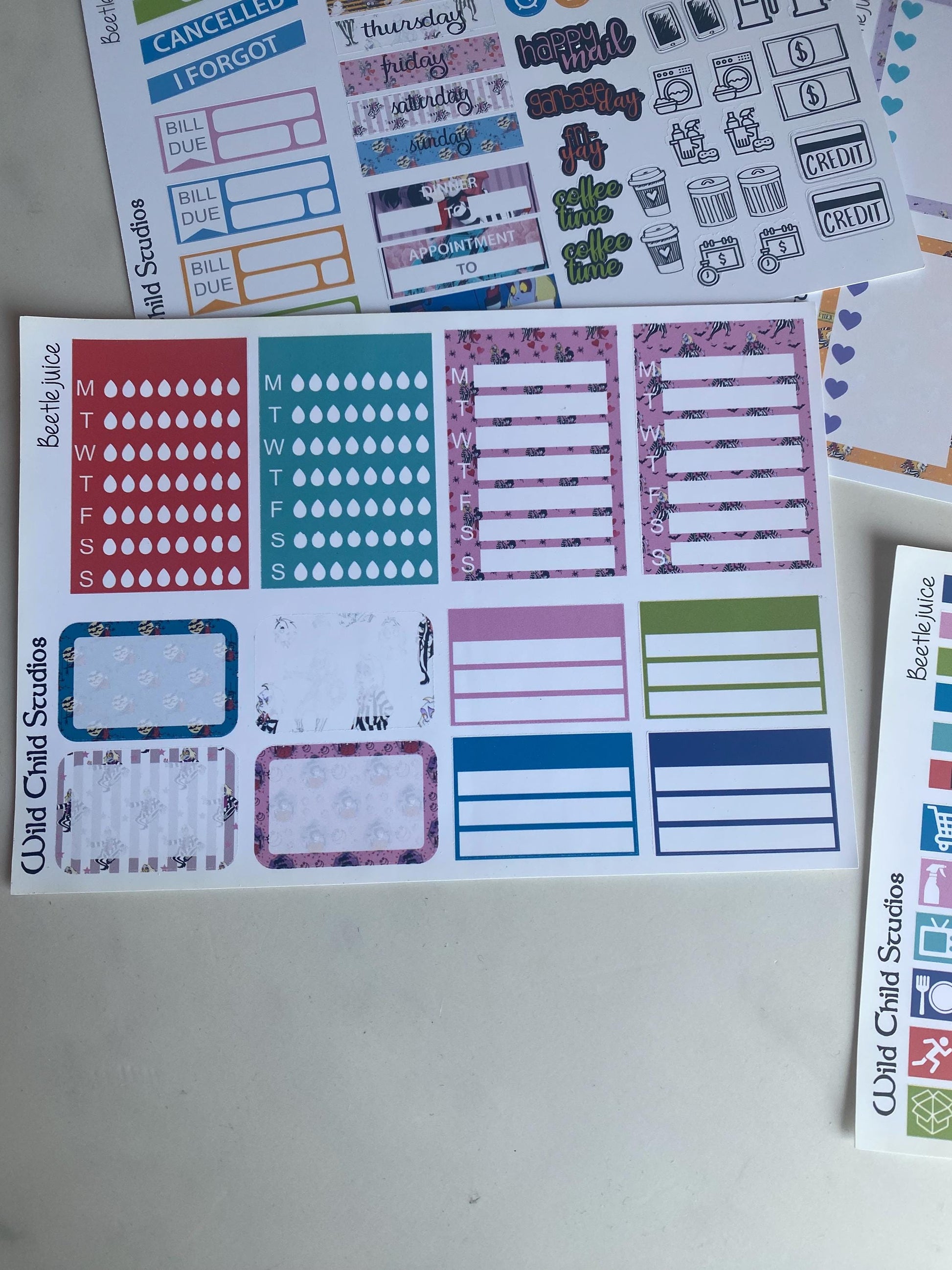 Beetlejuice Ghost with the Most Happy Planner Classic Weekly Kit