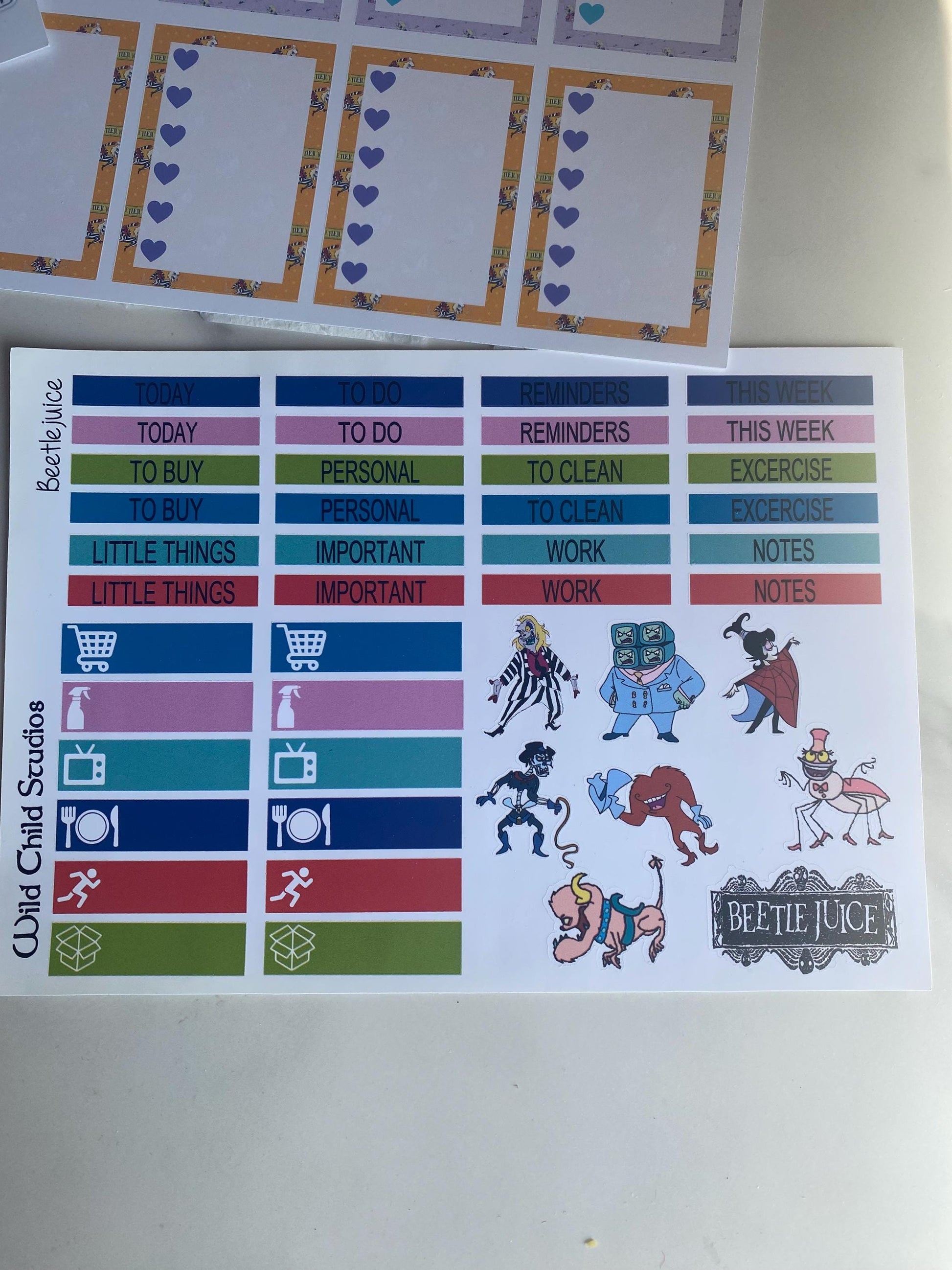 Beetlejuice Ghost with the Most Happy Planner Classic Weekly Kit
