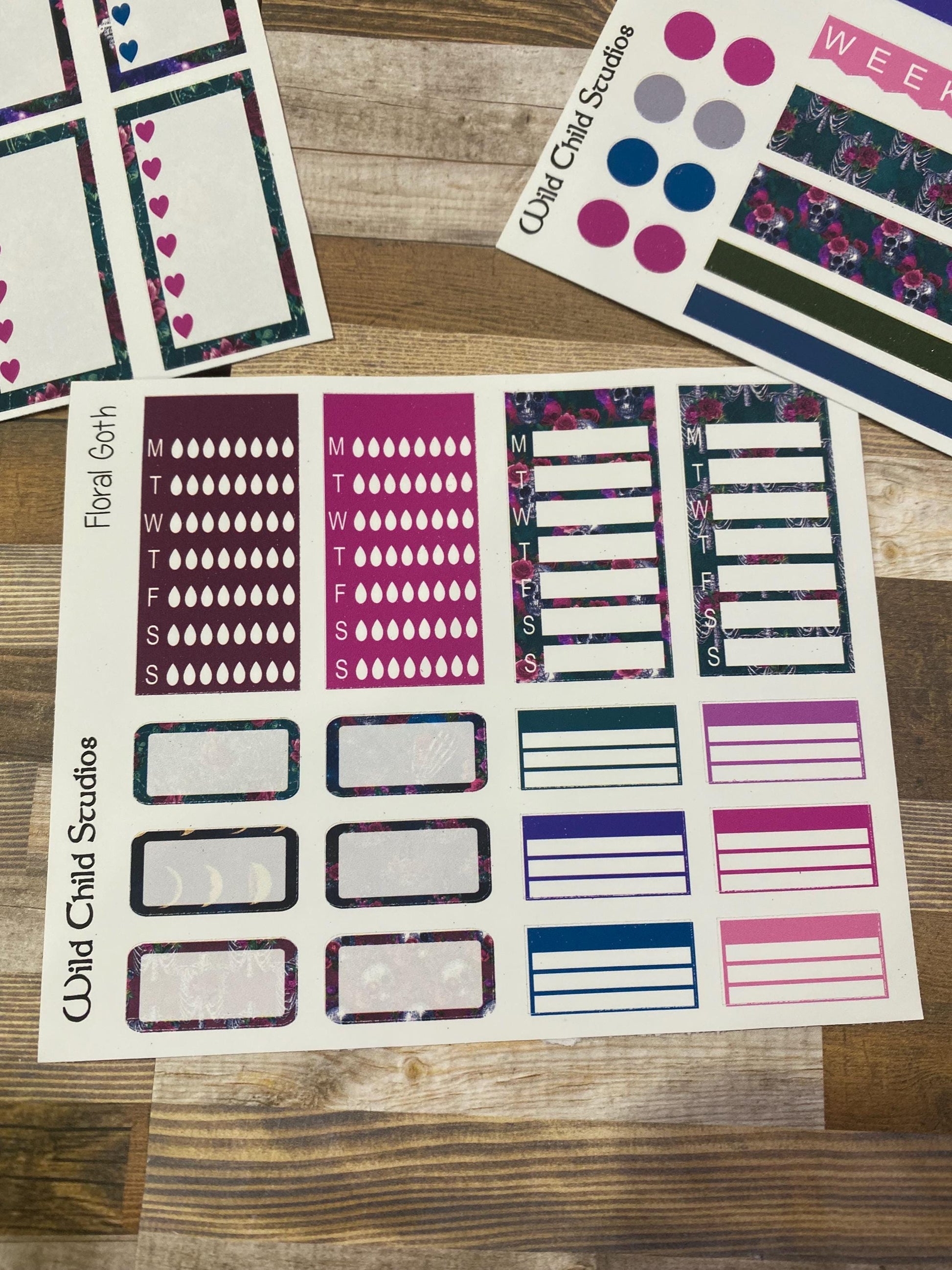 Floral GothHappy Planner Mini Weekly Kit