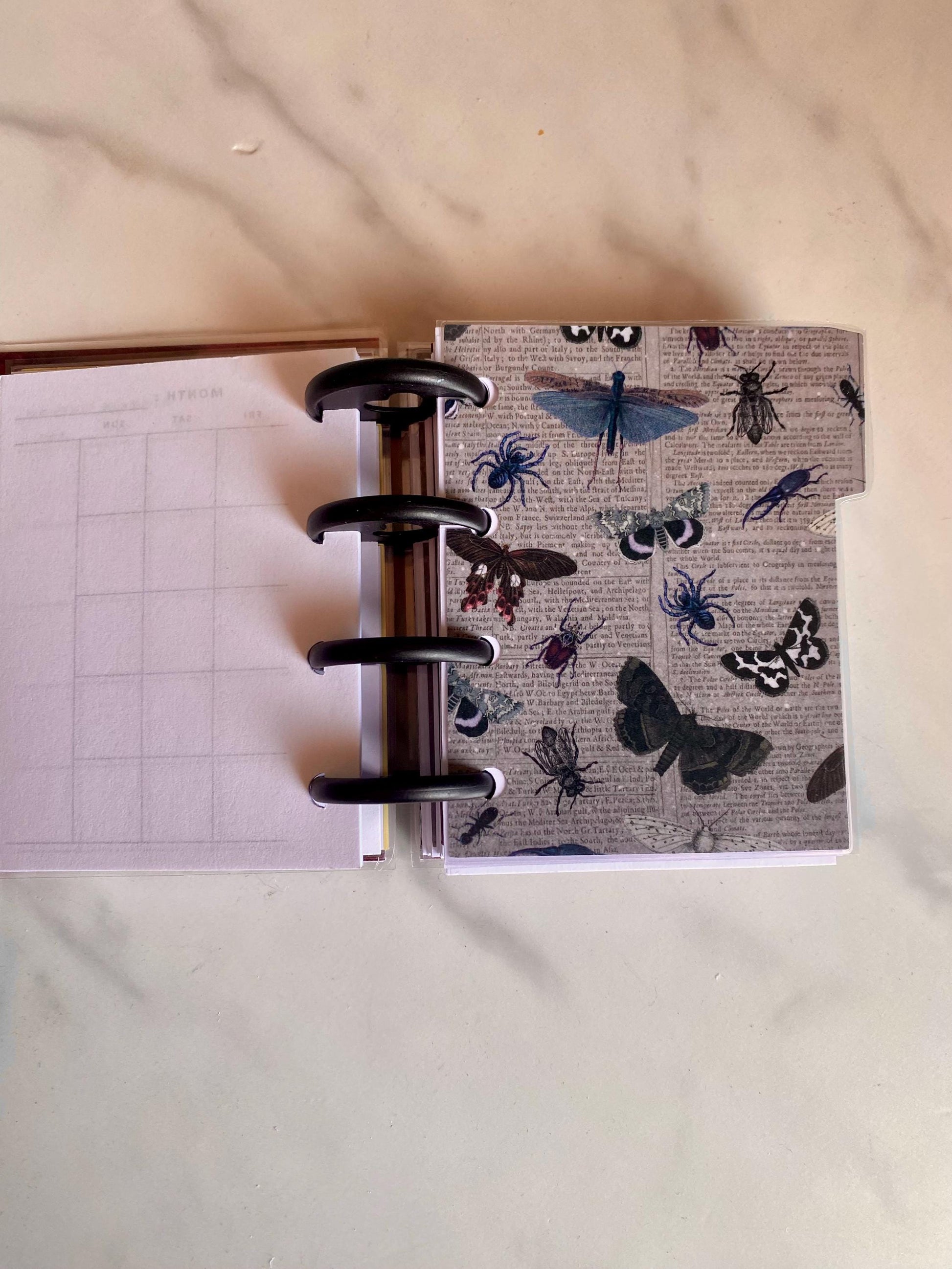 Floral Gothic Spooky Happy Planner Micro Planner