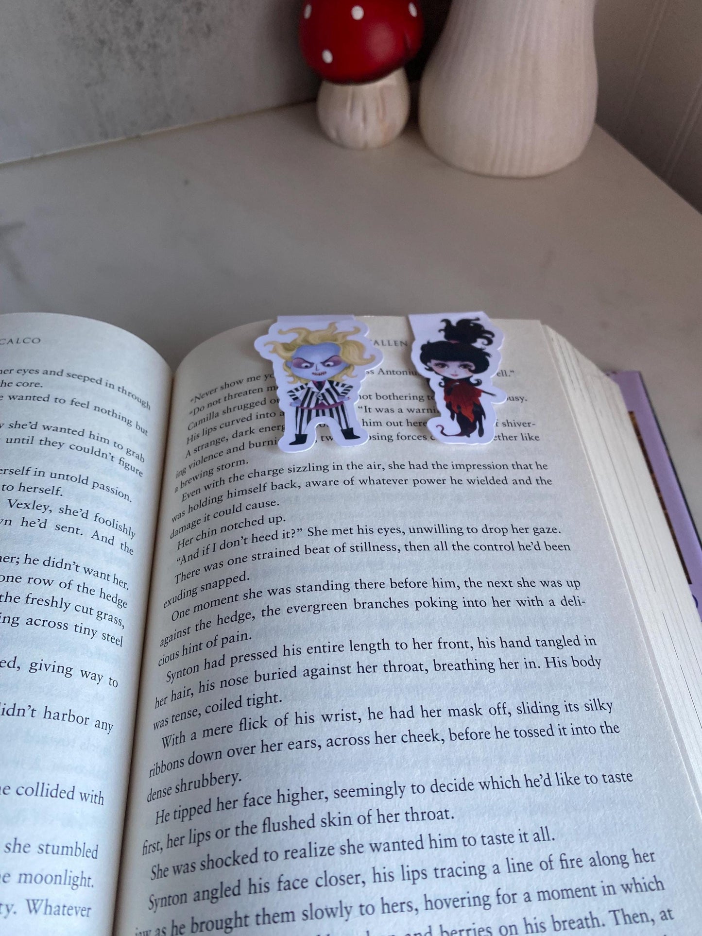Beetlejuice and Lydia Inspired Magnetic Bookmark