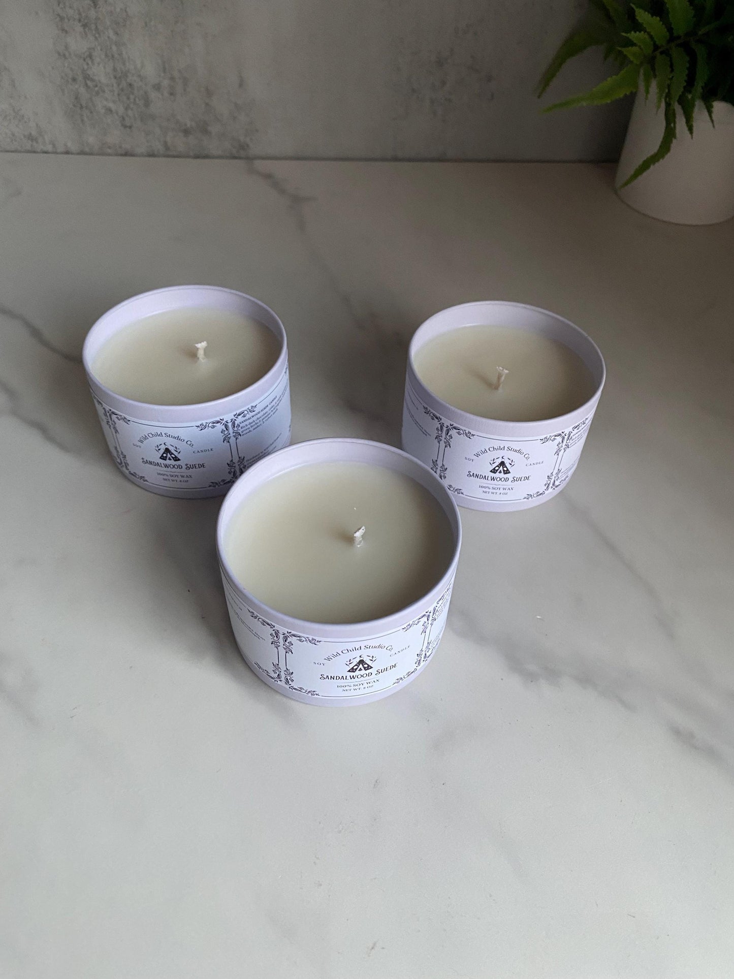 Sandalwood & Suede Soy Candle