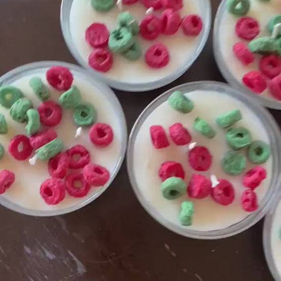 Holiday Loops  Cereal Mini Candle