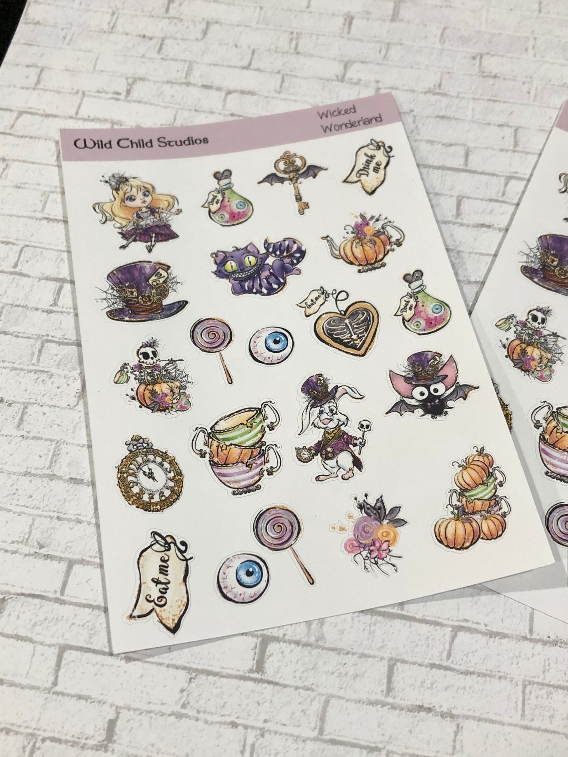 Wicked in Wonderland Planner Stickers