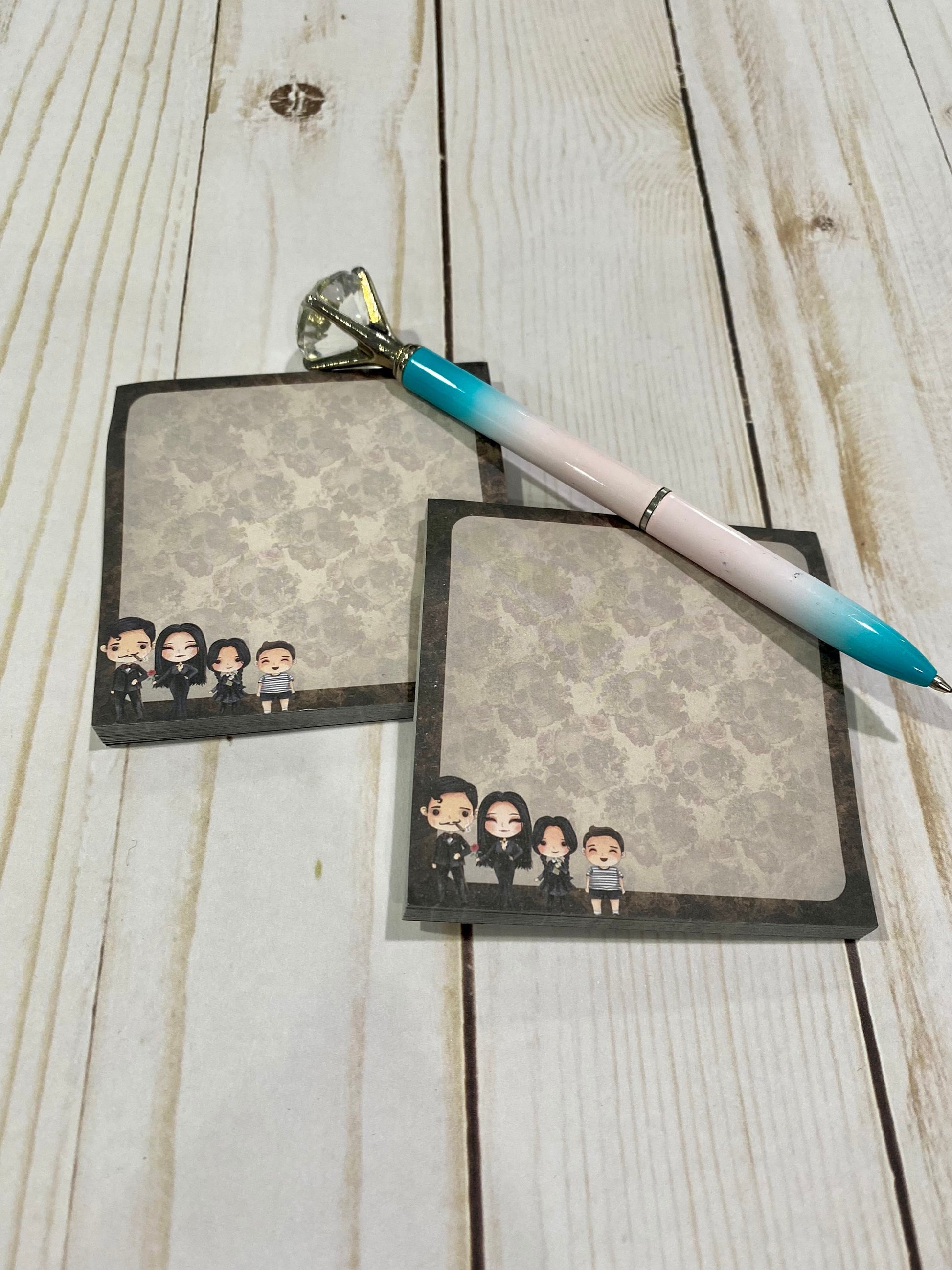 Addams Family Inspired Sticky Notes