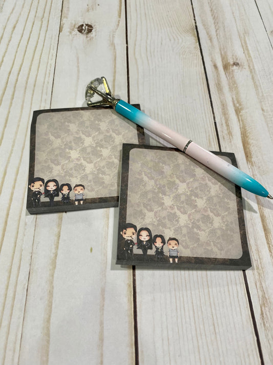 Addams Family Inspired Sticky Notes