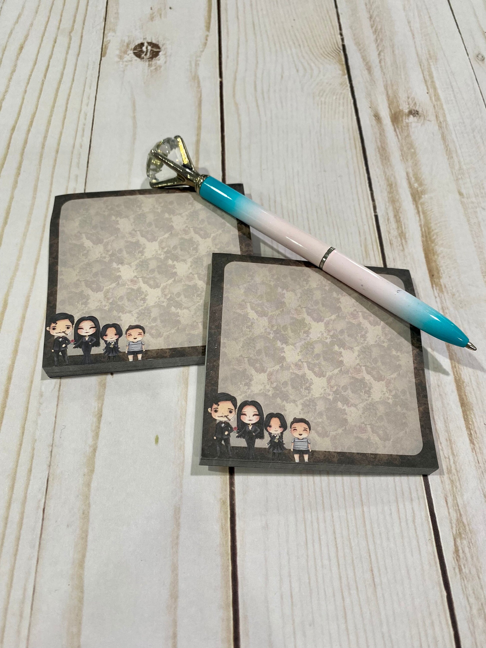 Addams Family Inspired Sticky Notes