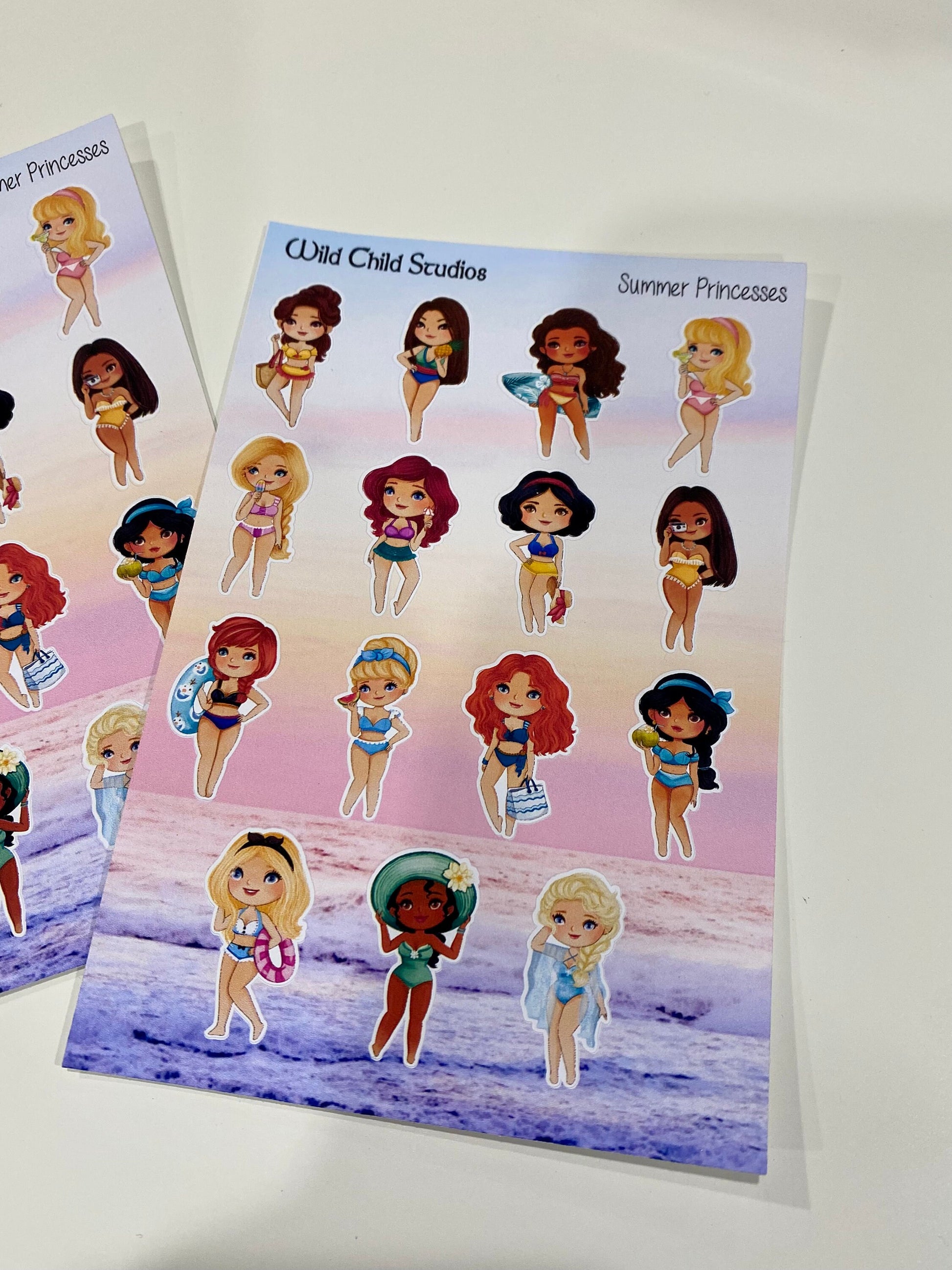 Summer Princess Planner Stickers