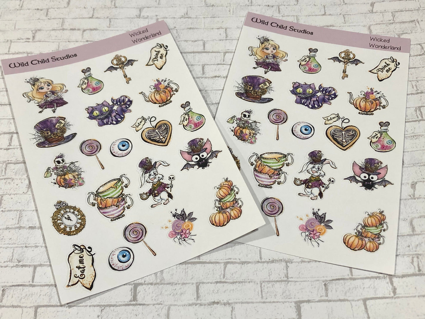 Wicked in Wonderland Planner Stickers