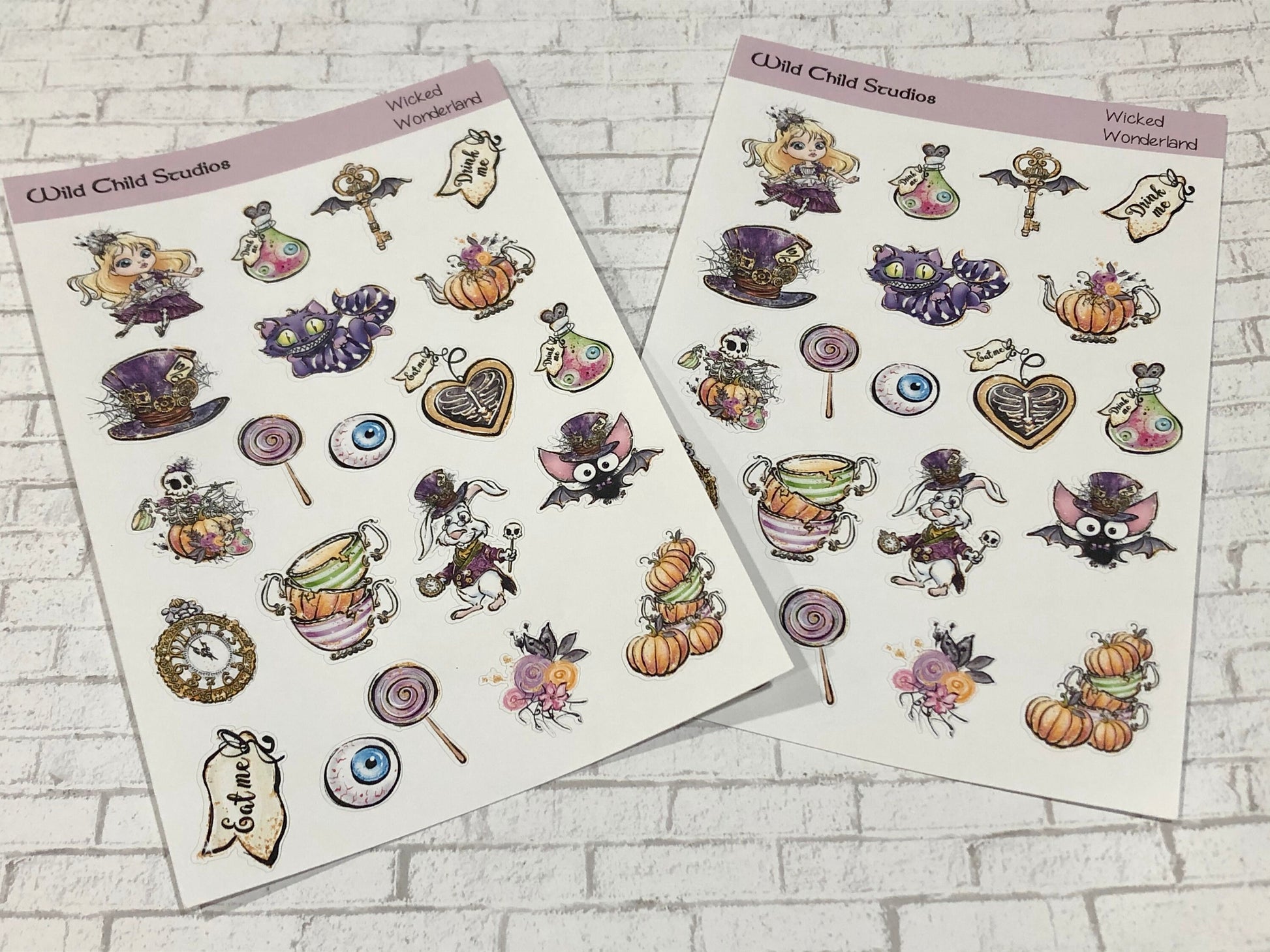 Wicked in Wonderland Planner Stickers