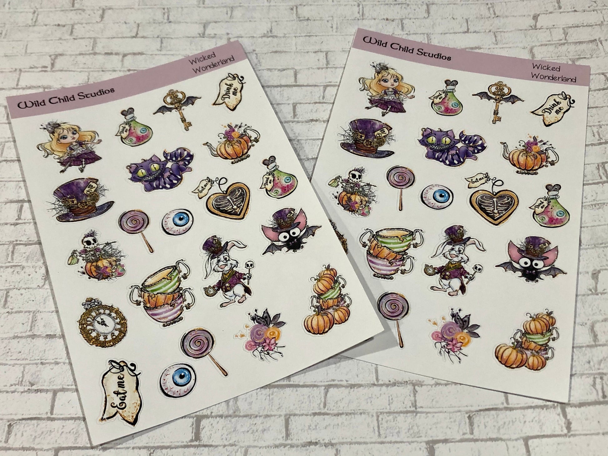 Wicked in Wonderland Planner Stickers