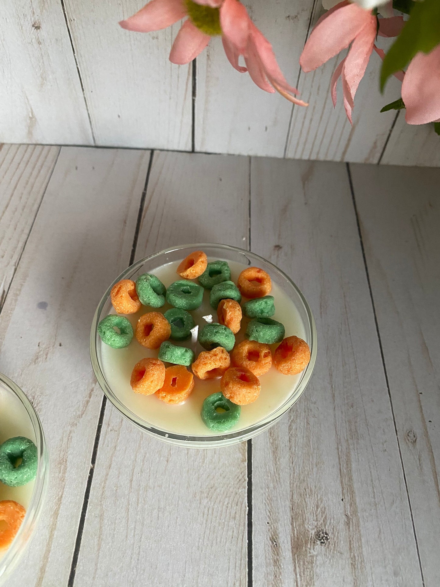 Apple Jack Inspired Cereal Mini Candle