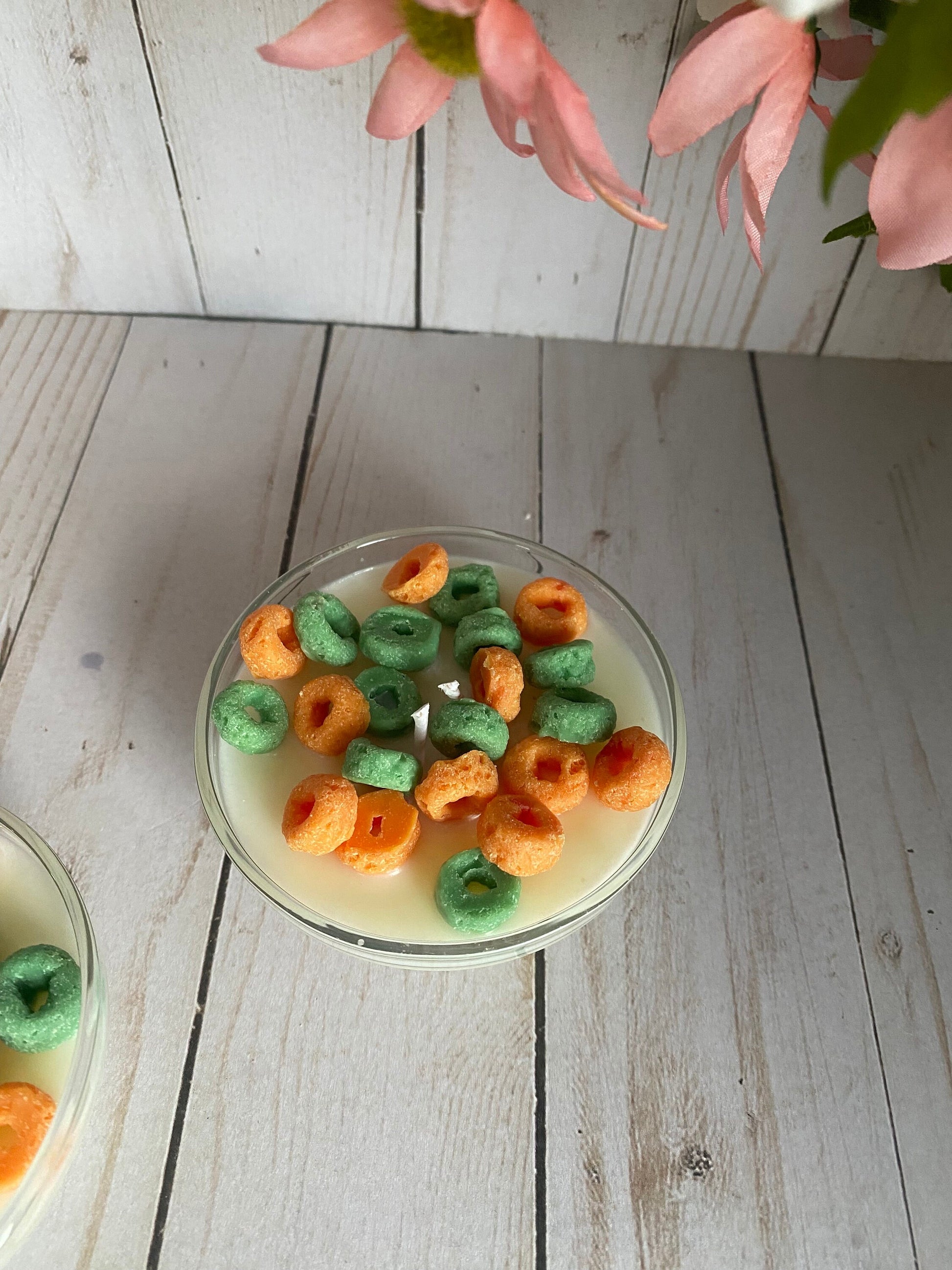Apple Jack Inspired Cereal Mini Candle