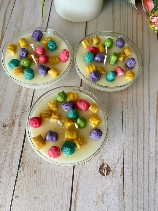 Captain Crunchy Inspired Cereal Mini Candle