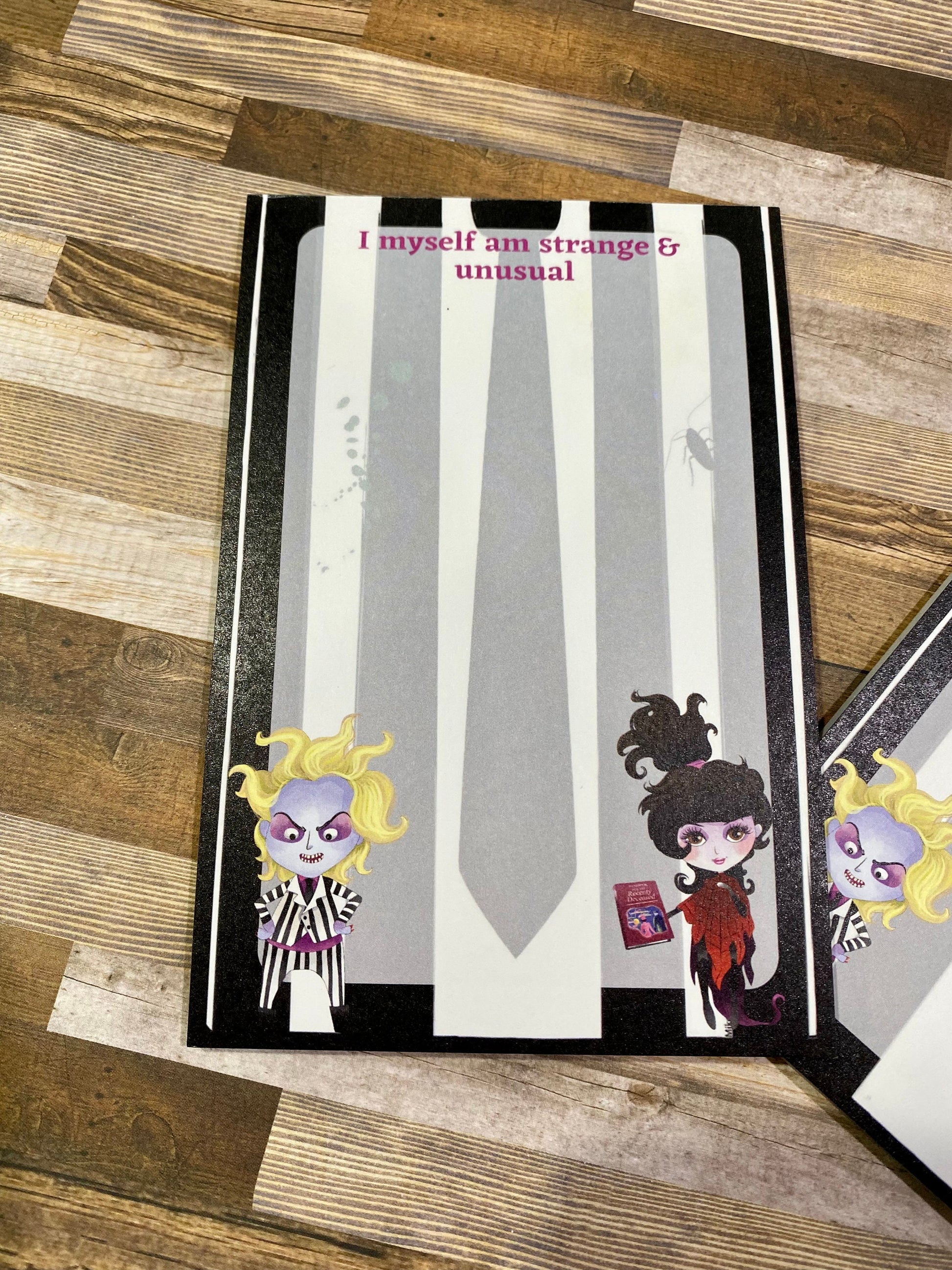 Beetlejuice Inspired Notepad